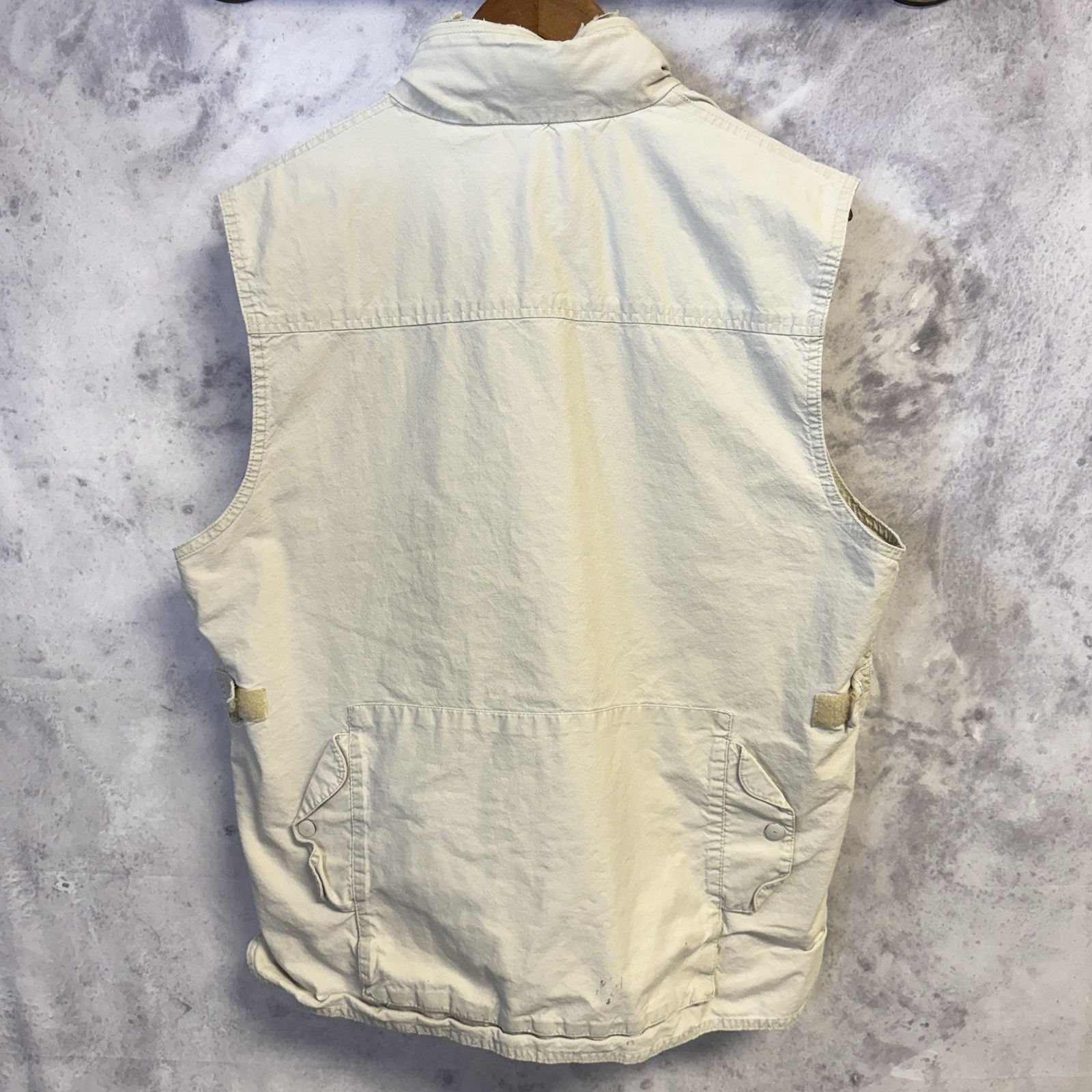 Banana Republic × Vintage Vintage Banana Republic Safari Vest Mens Large Cream Outdoor Size US L / EU 52-54 / 3 - 2 Thumbnail