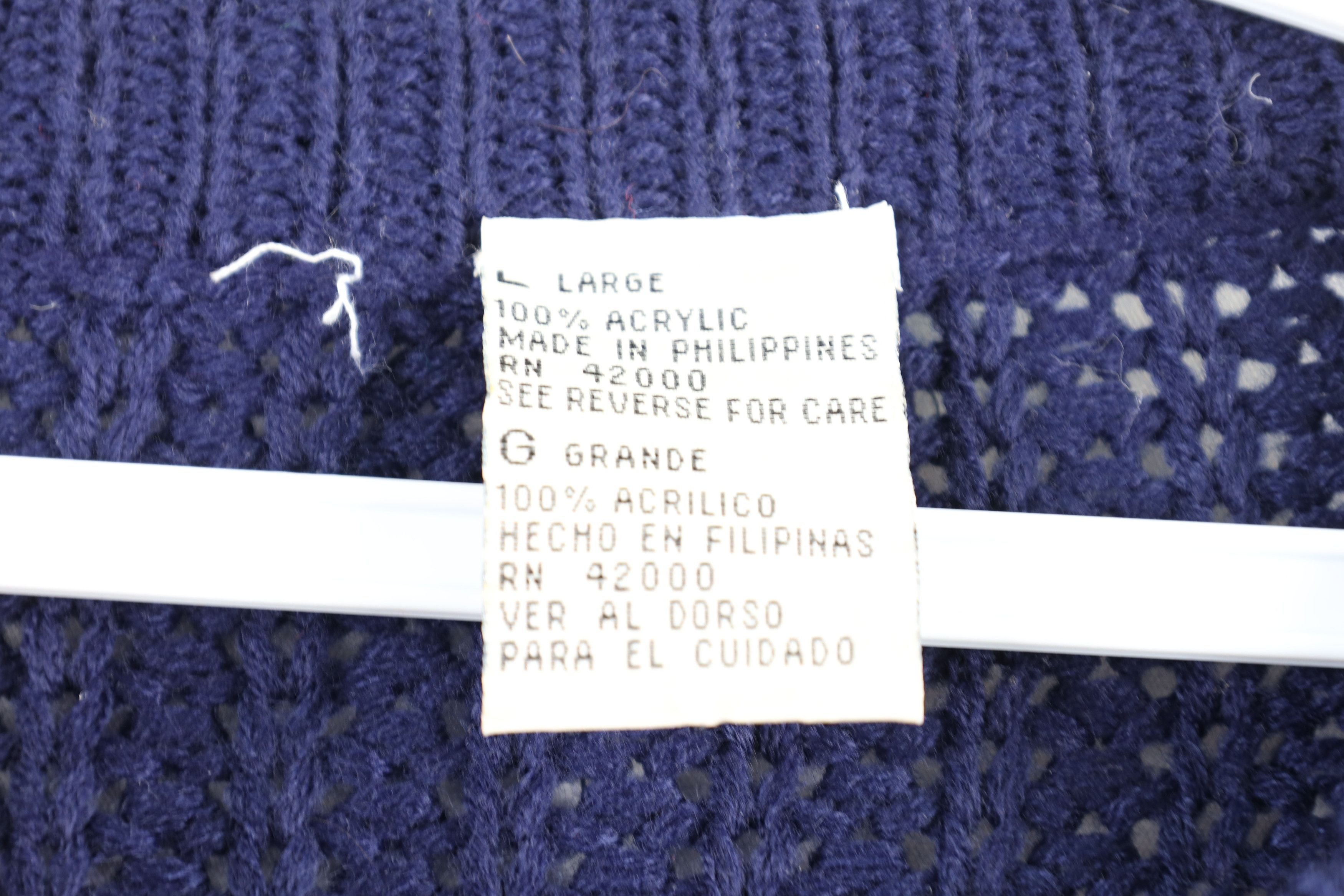 Vintage Vintage 90s Streetwear Baggy Chunky Ribbed Knit Sweater Size US L / EU 52-54 / 3 - 4 Thumbnail
