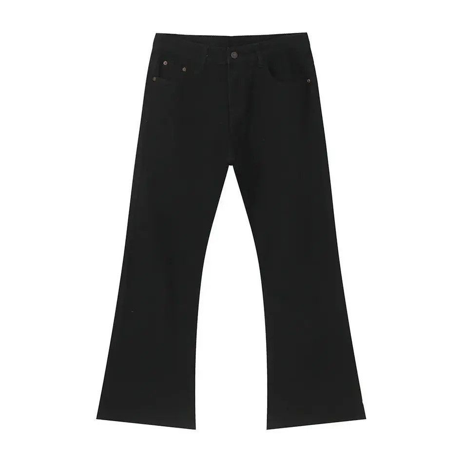 Japanese Brand Retro high street solid color micro flared jeans Size US 32 / EU 48 - 5 Thumbnail