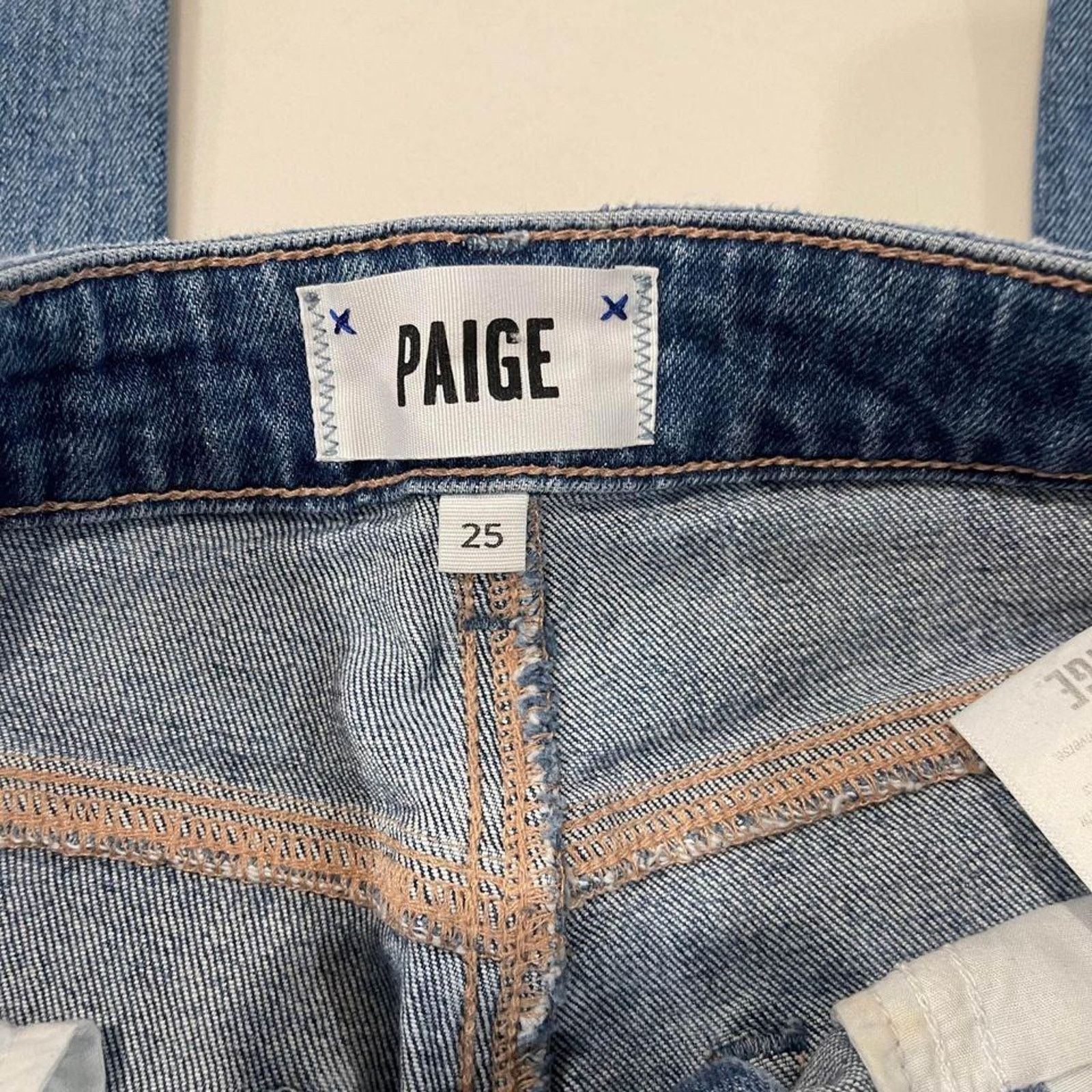 Paige Paige Sarah Straight Ankle Button Fly Denim Jeans Women's 25 Size 25" / US 0 / IT 36 - 4 Thumbnail