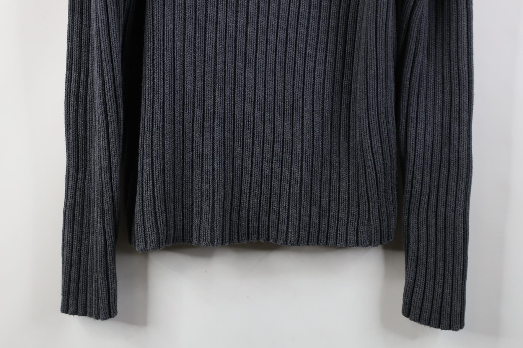 Vintage Vintage 90s Y2K Streetwear Ribbed Knit Mock Neck Sweater Size US M / EU 48-50 / 2 - 3 Thumbnail