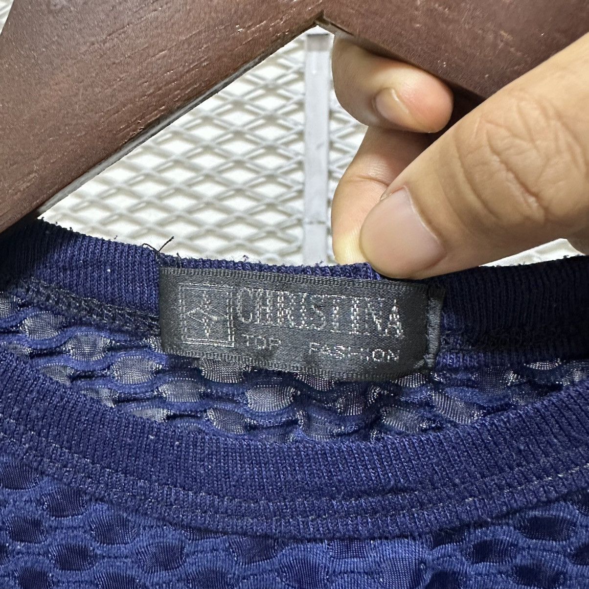 Issey Miyake RINGER TEE MESH PATTERN WITH ISSEY MIYAKE STYLE Size US M / EU 48-50 / 2 - 7 Thumbnail