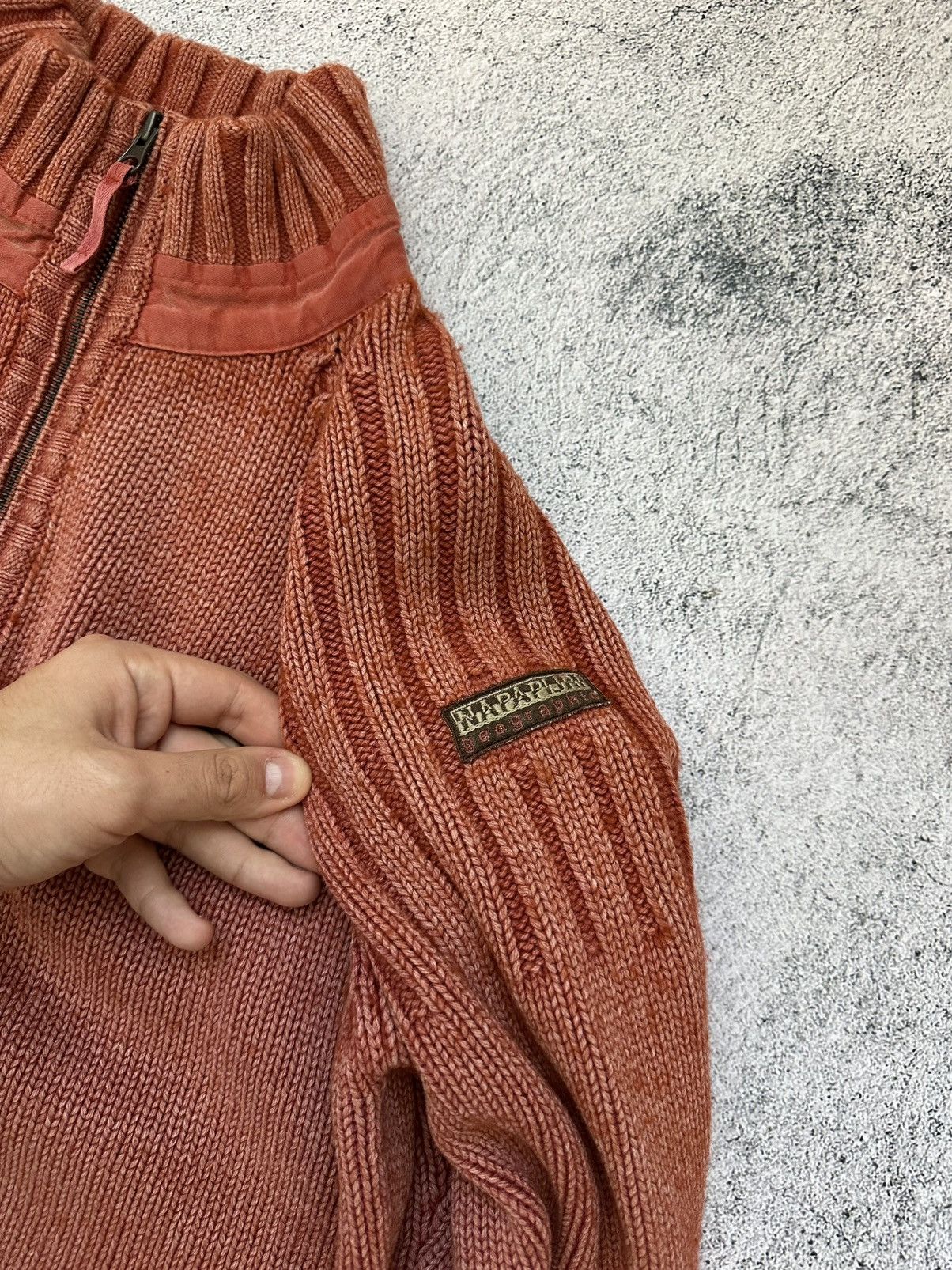 Napapijri Napapijri Heavyweight 1/4 Zip Sweater Made In Italy Size US L / EU 52-54 / 3 - 7 Thumbnail