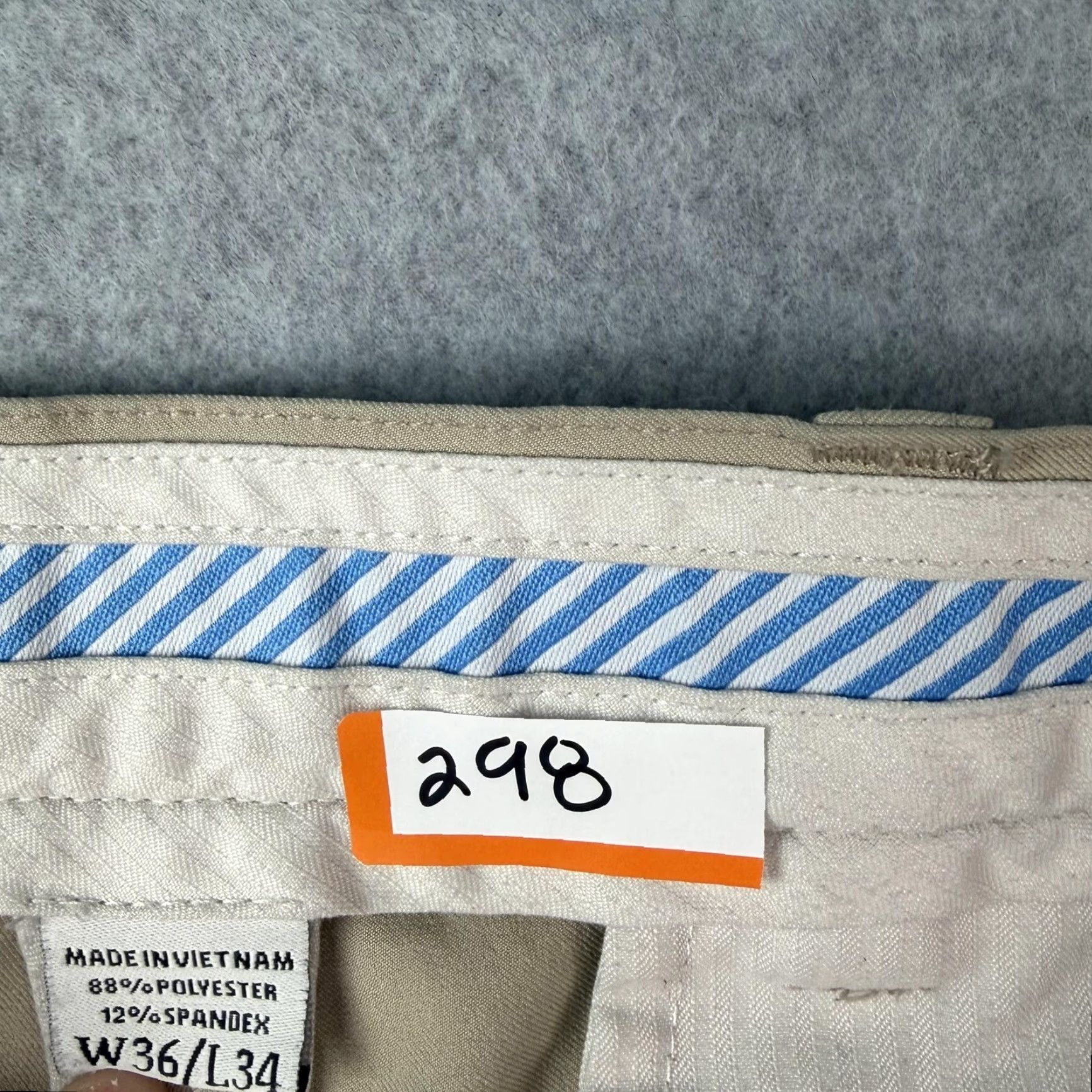 Footjoy FootJoy Pants Mens 36 x34 Beige Golf Chino Performance Stretch Lightweight Regular Straight Pockets Khakis Golf Size US 36 / EU 52 - 4 Thumbnail