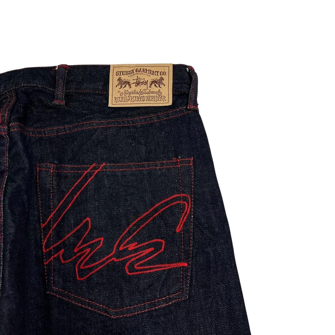 Stussy Vintage 2000s Stussy x Futura Laboratories Jeans - Waist 33” Size US 33 - 4 Thumbnail