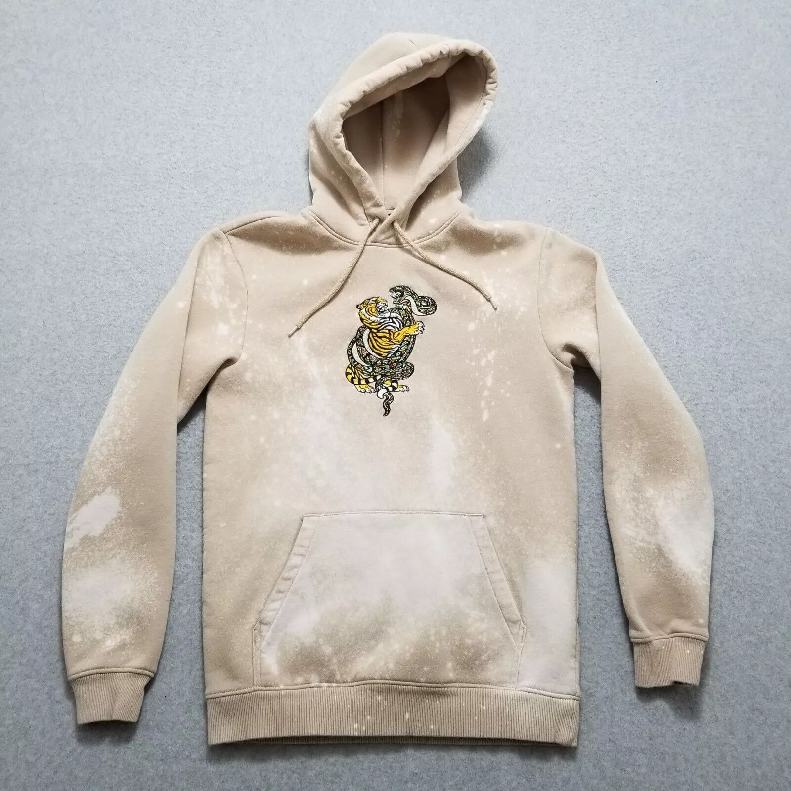 H&M H&M Mens Hoodie XS Tie Dye Long Sleeve Pullover Embroidered Size US XS / EU 42 / 0 - 1 Thumbnail