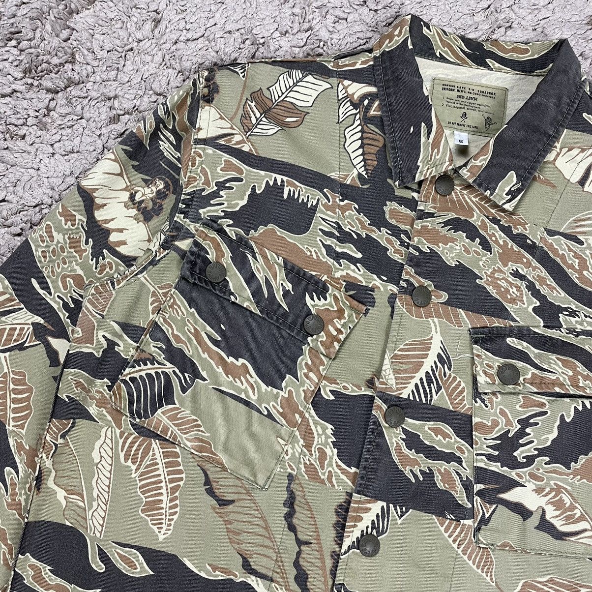 Bape Banana Leaf Camo Military Shirt Size US S / EU 44-46 / 1 - 5 Thumbnail