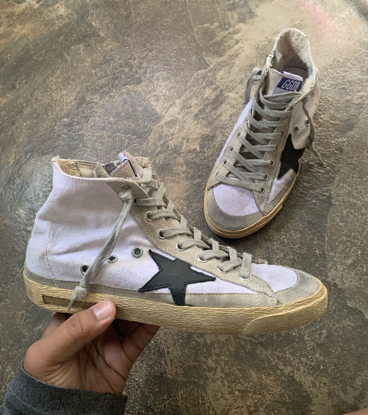 Golden Goose Golden Goose Francy High Suede Sneakers Size US 5.5 / EU 38 - 6 Thumbnail