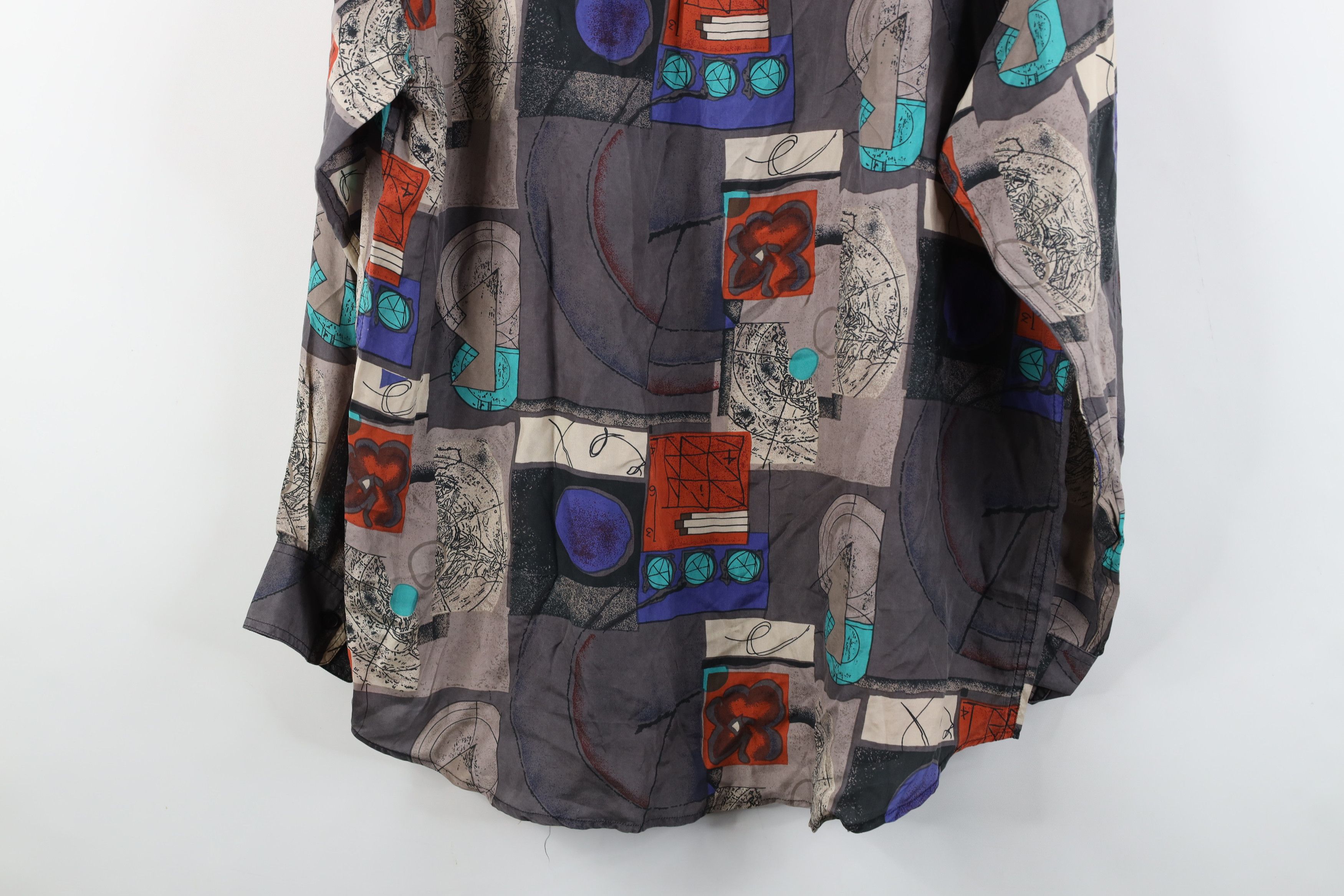 Vintage Deadstock Vintage 90s Streetwear Silk Collared Button Shirt Size US M / EU 48-50 / 2 - 12 Thumbnail