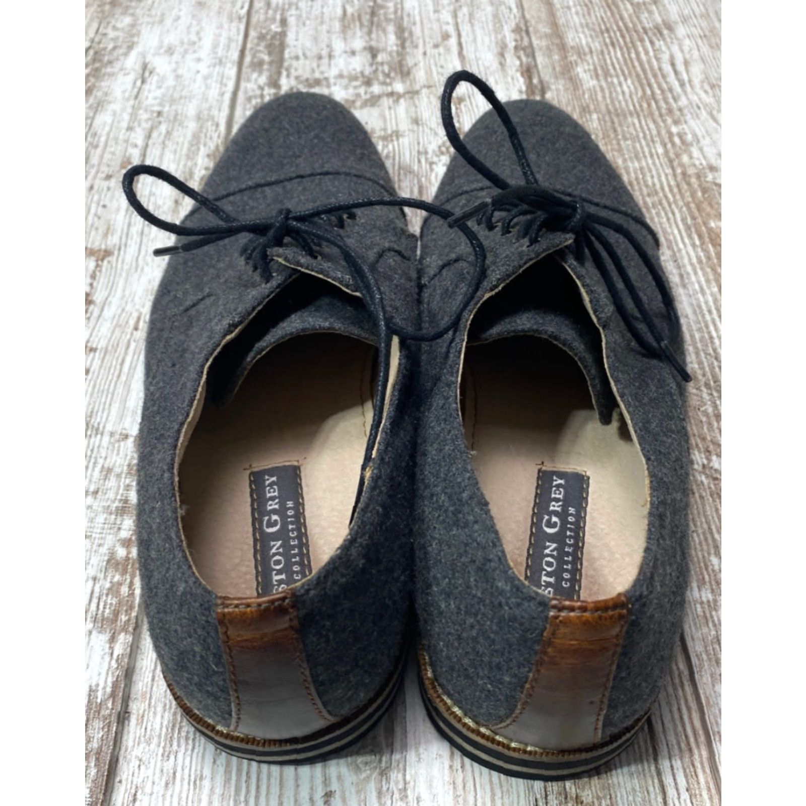 Vintage VINTAGE Aston Grey Castro Cap Toe 500426 Oxford Men's 10.5 Gray 1224 Size ONE SIZE - 7 Thumbnail