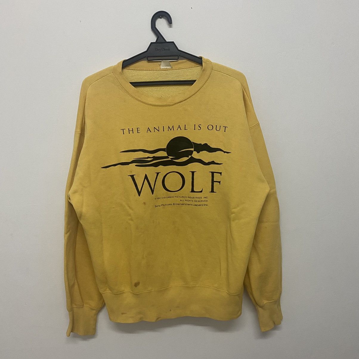 Vintage The Animal is Out Wolf 1994 vintage sweatshirts Size US M / EU 48-50 / 2 - 1 Thumbnail