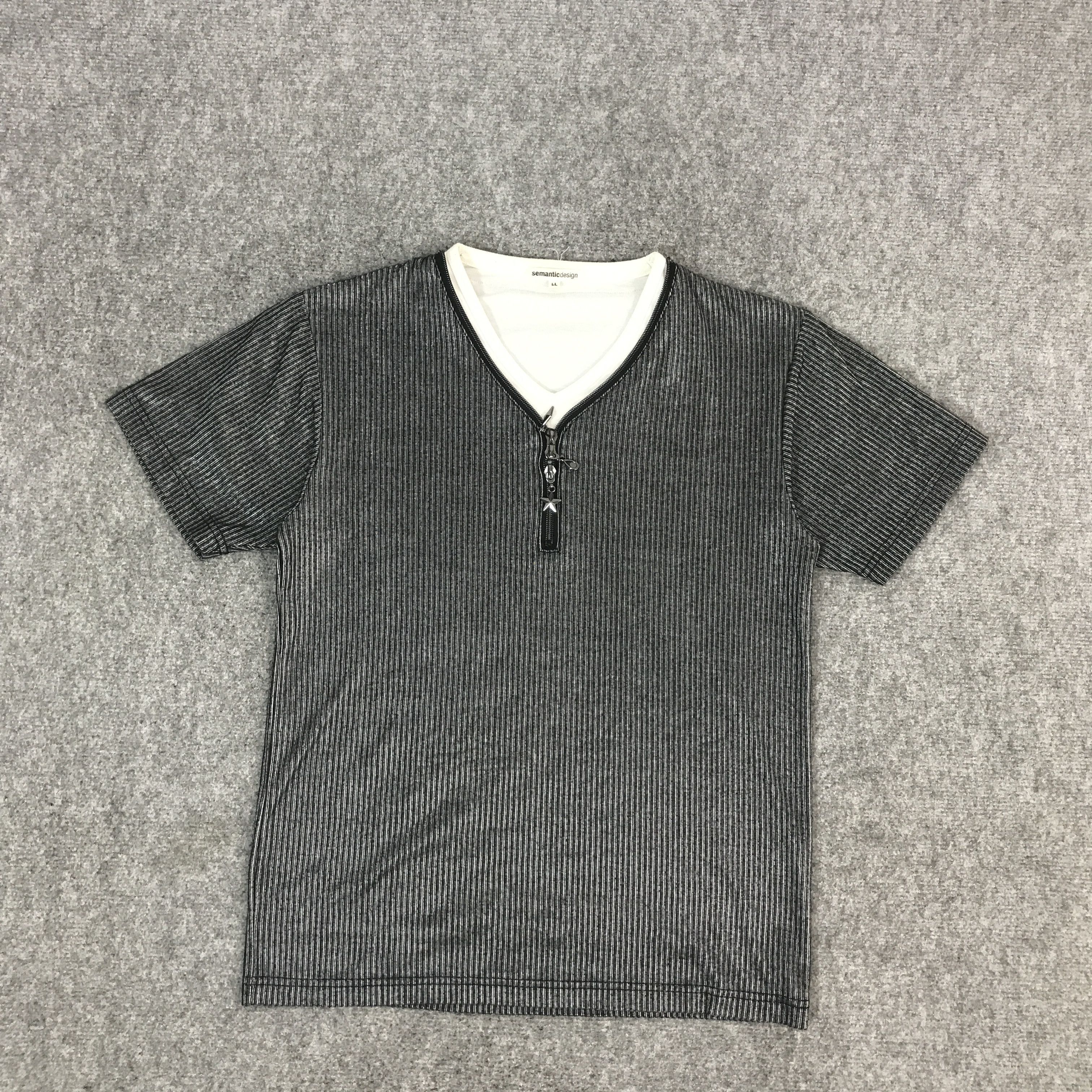 semanticdesign SEMANTIC DESIGN ZIPPER COLLAR DESIGN TSHIRTS Size US L / EU 52-54 / 3 - 1 Thumbnail