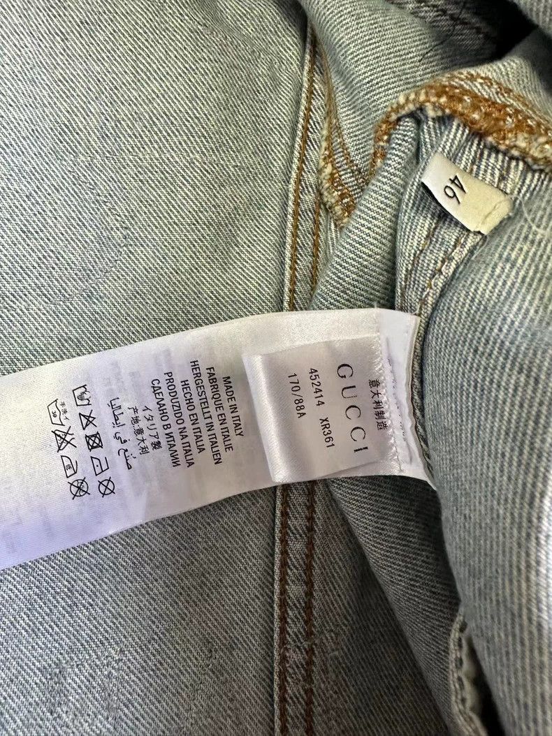 Gucci Gucci Denim jacket washed light blue embroidery 2501-Nextar Size US S / EU 44-46 / 1 - 5 Thumbnail