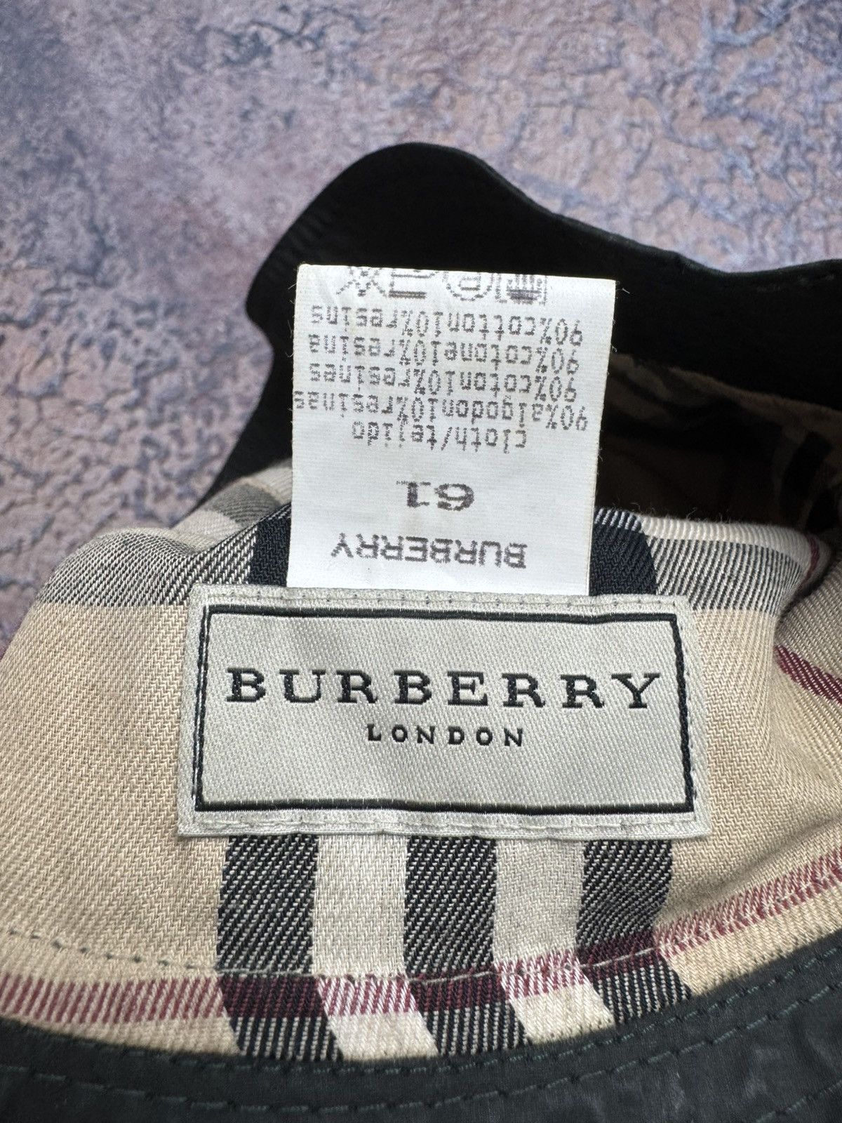 Burberry Burberry London Novacheck Panama Vintage Bucket Hat Size ONE SIZE - 9 Thumbnail