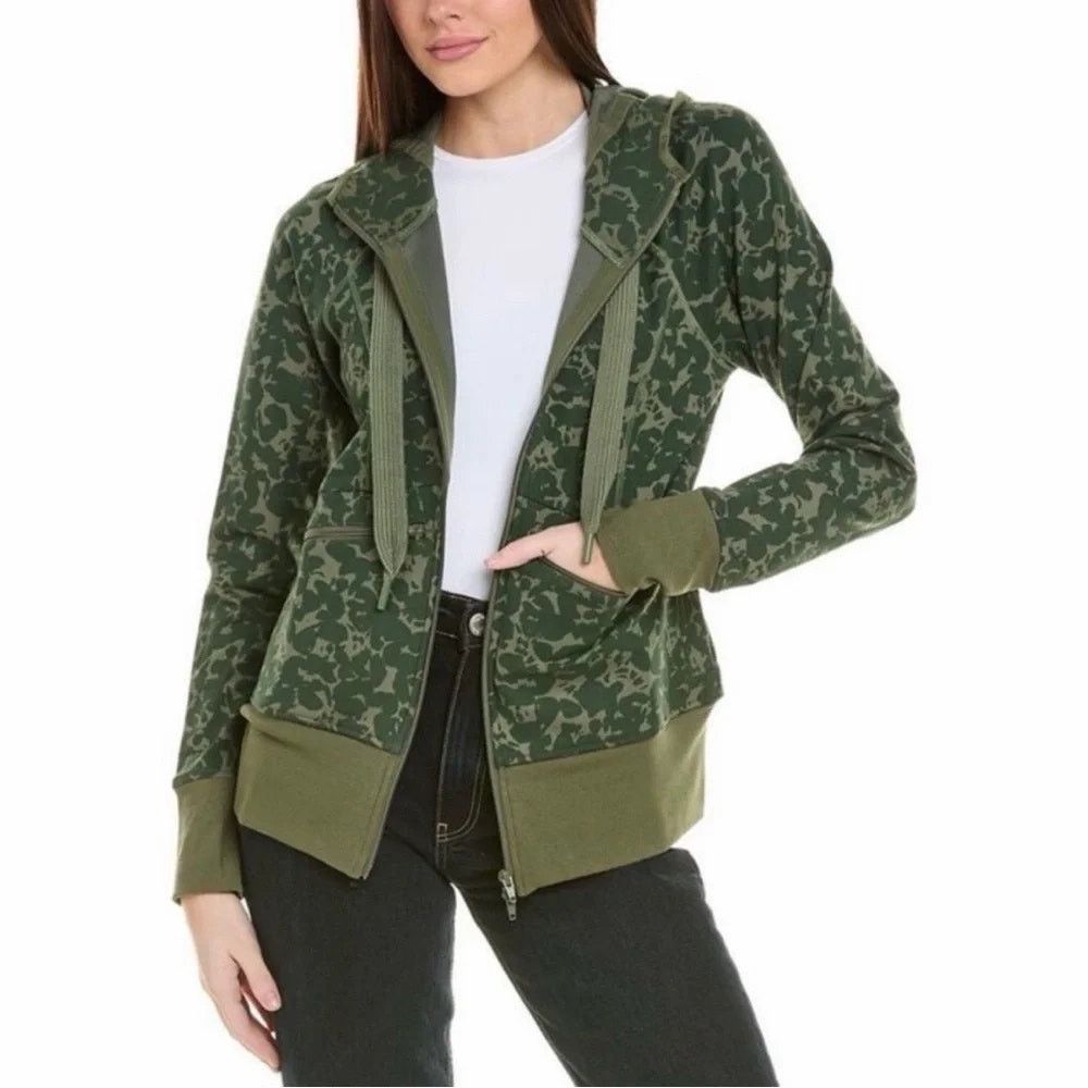 Other CAbi Green Stretch Full Zip-Up Hoodie Marathon Jacket Medium Size M / US 6-8 / IT 42-44 - 1 Thumbnail