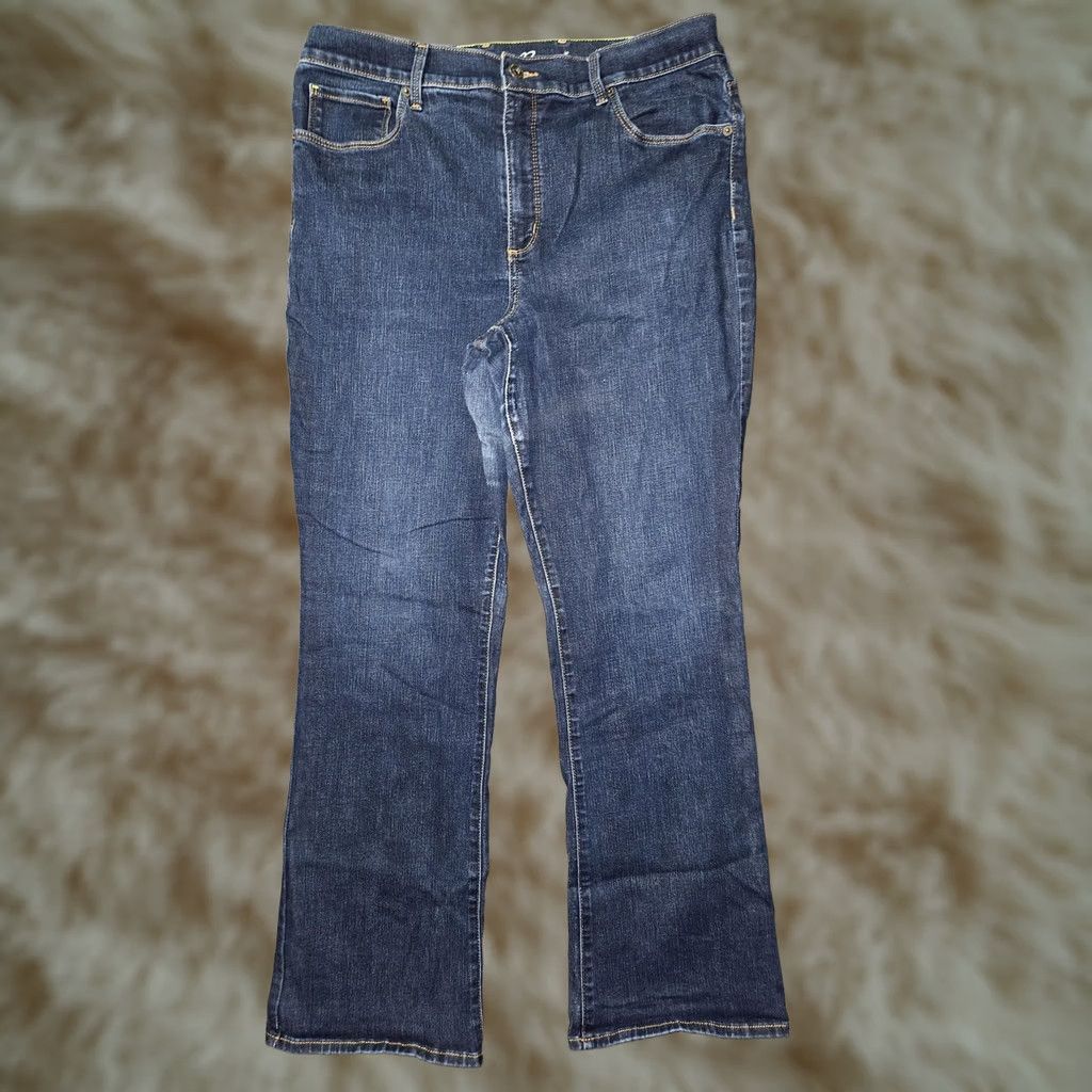 Eddie Bauer VINTAGE: Eddie Bauer Voyager Jeans Womens 16 Blue High Rise Bootcut Stretch Denim Size 38" / US 16 / IT 52 - 1 Thumbnail