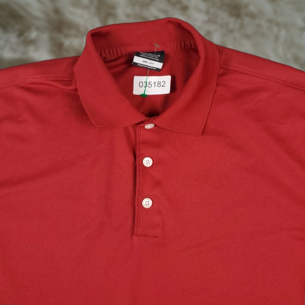 Nike Nike Polo Shirt Mens Medium Red Swoosh Golf Casual Short Sleeve Size US M / EU 48-50 / 2 - 1 Thumbnail