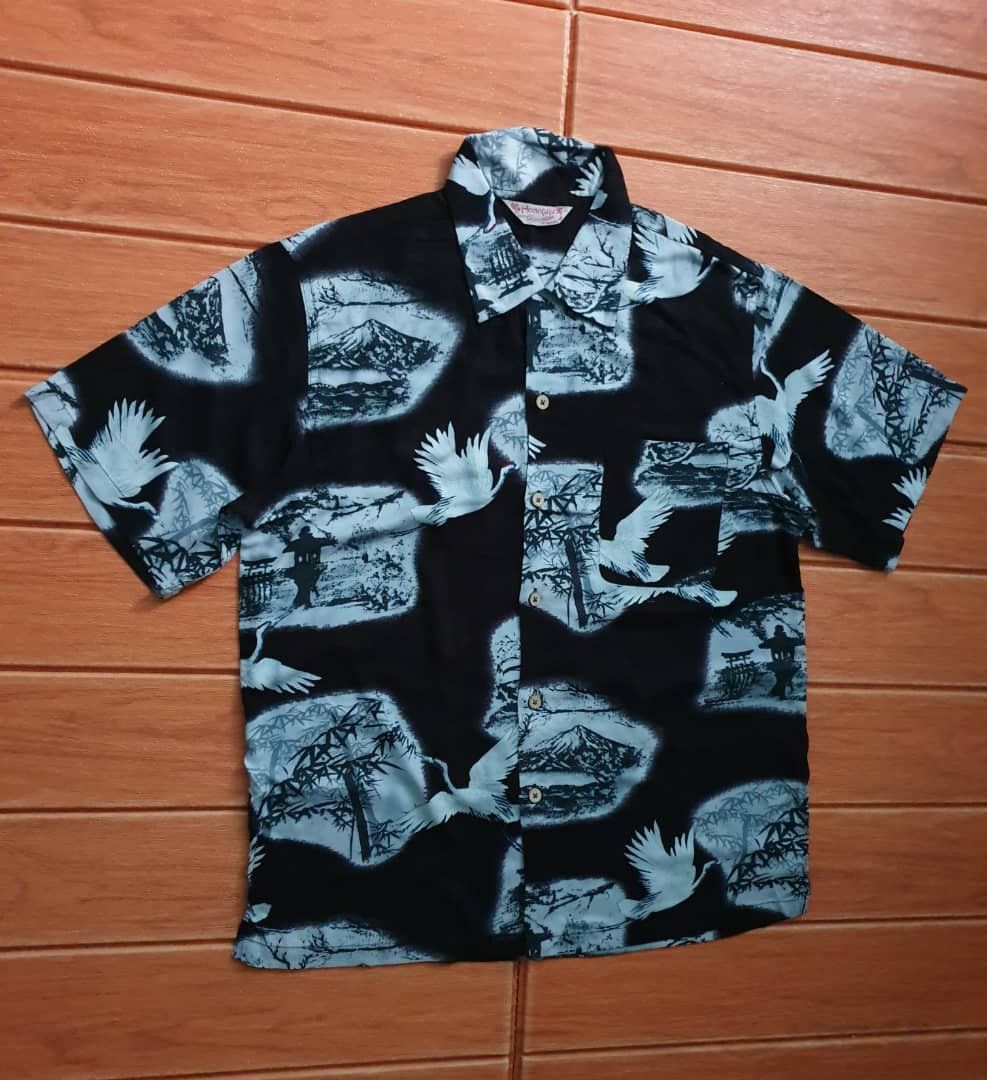 Japanese Brand 💥Honolulu bird yakuza style Hawaiian shirt Size US M / EU 48-50 / 2 - 7 Thumbnail