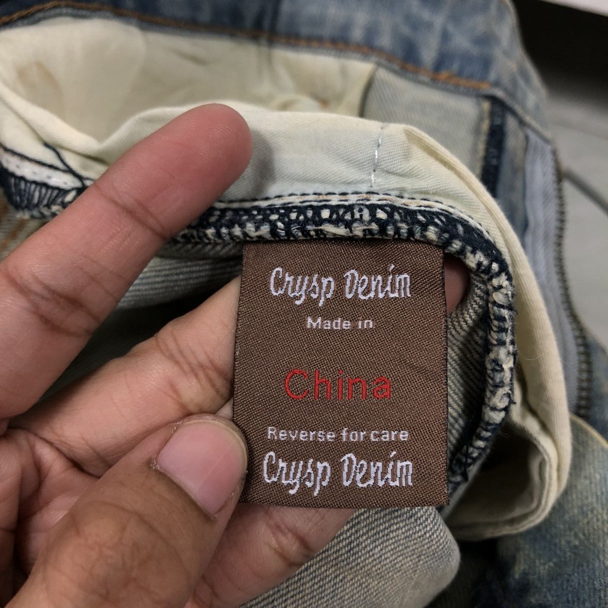 Japanese Brand 🔥Distressed Denim Skinny Punk Design Crysp Denim Japan Size US 34 / EU 50 - 17 Thumbnail