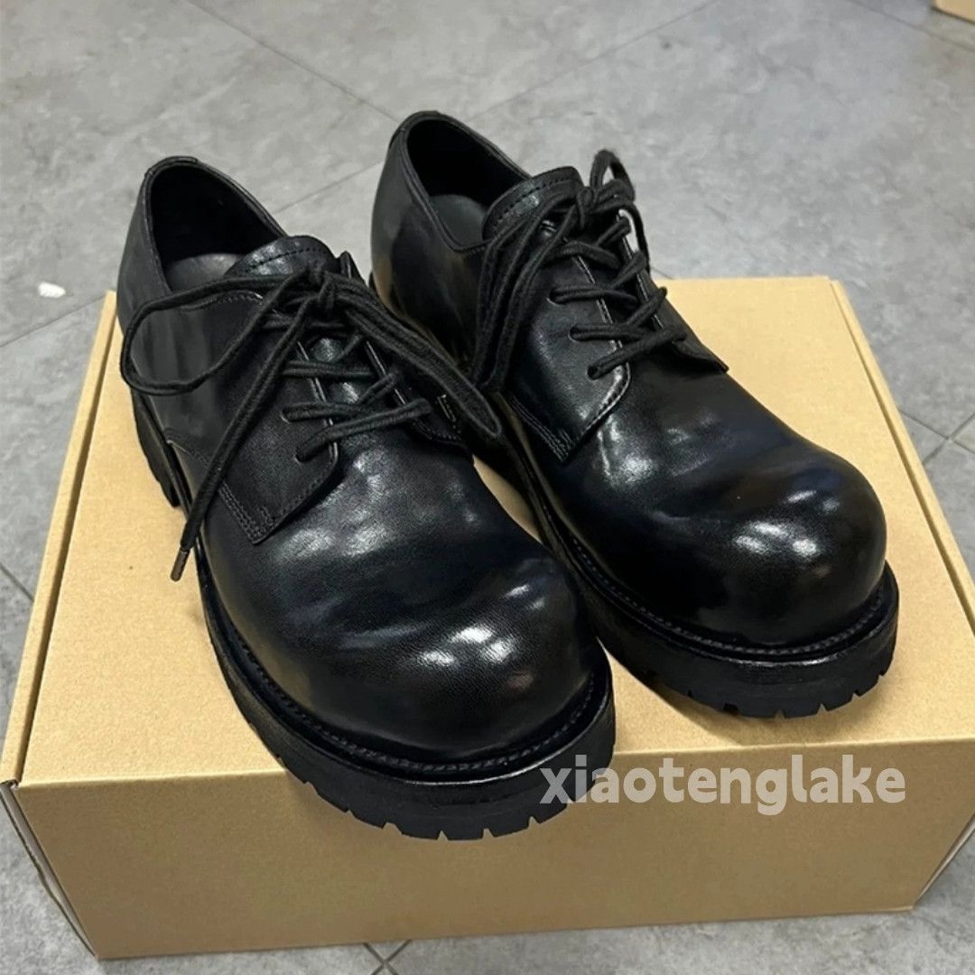 Vintage Utility punk yuppie grunge cleanfit derby leather shoes Size US 12 / EU 45 - 2 Thumbnail