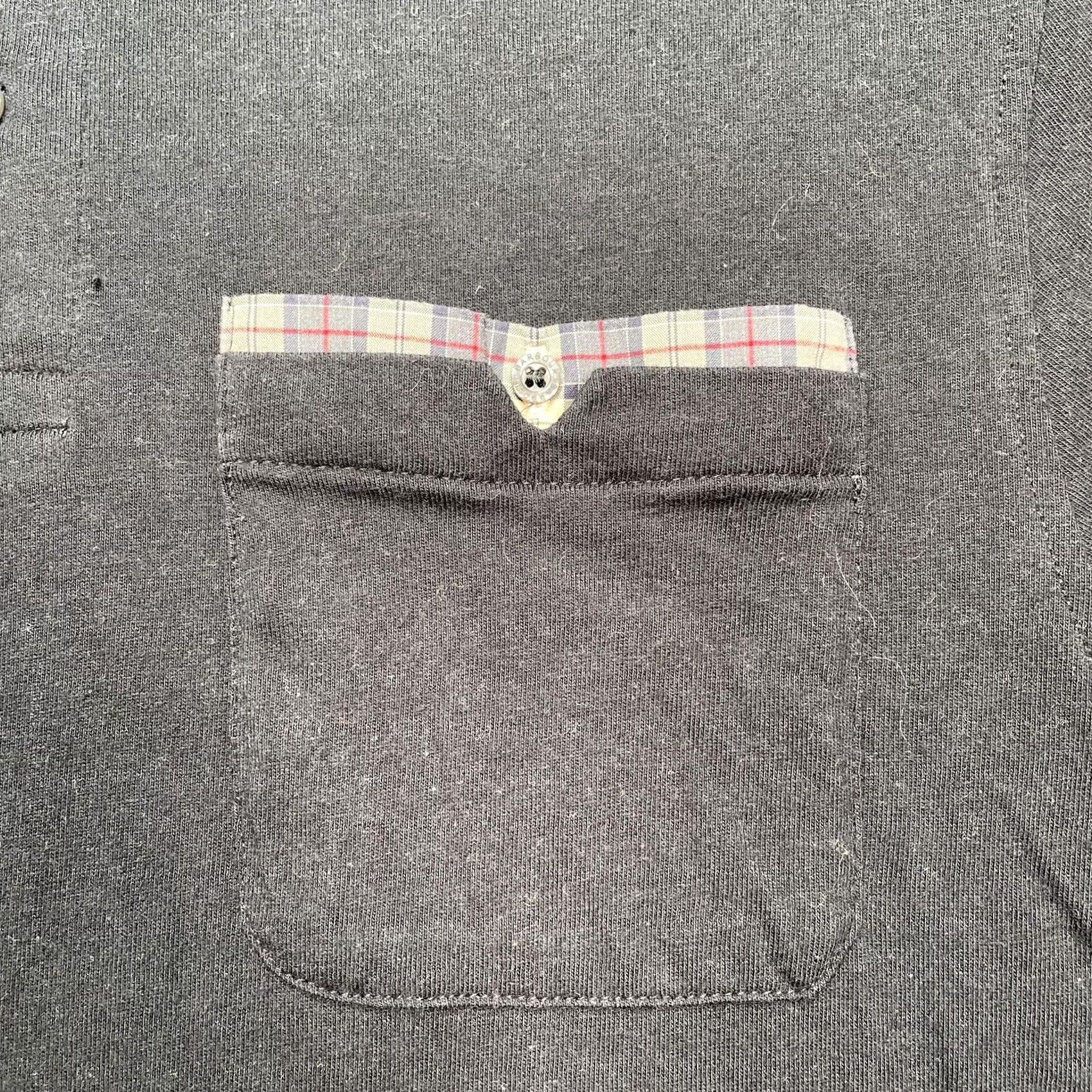 Barbour Barbour Polo Shirt Mens M Black Tartan Pocket Trim 100% Cotton Jersey Regular Fit Short Sleeve Collar Buttoned Mens Size US M / EU 48-50 / 2 - 2 Thumbnail