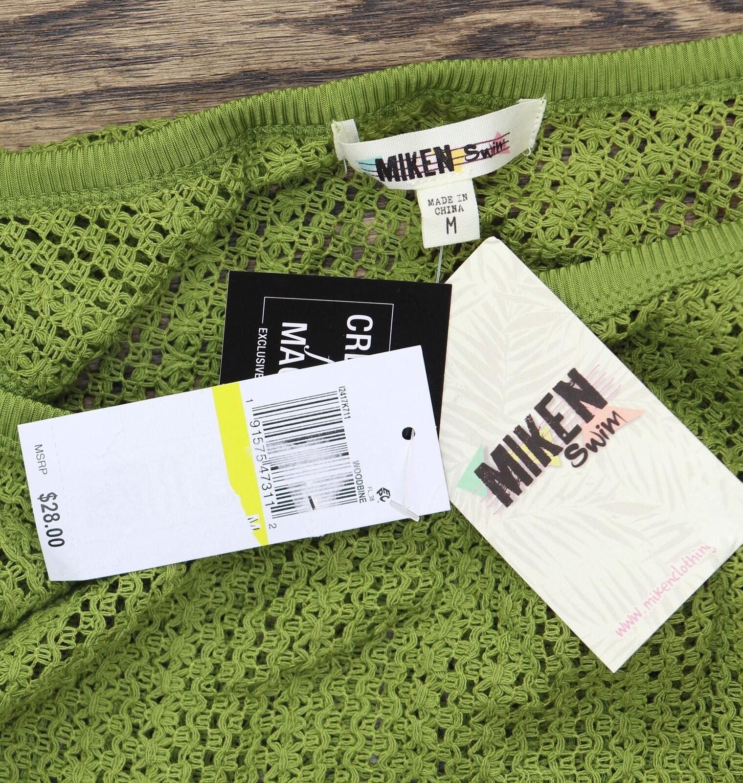 Other Nwt Miken Cover-up Tank Swim I2417k711 Woodbine Green M Size ONE SIZE - 4 Thumbnail