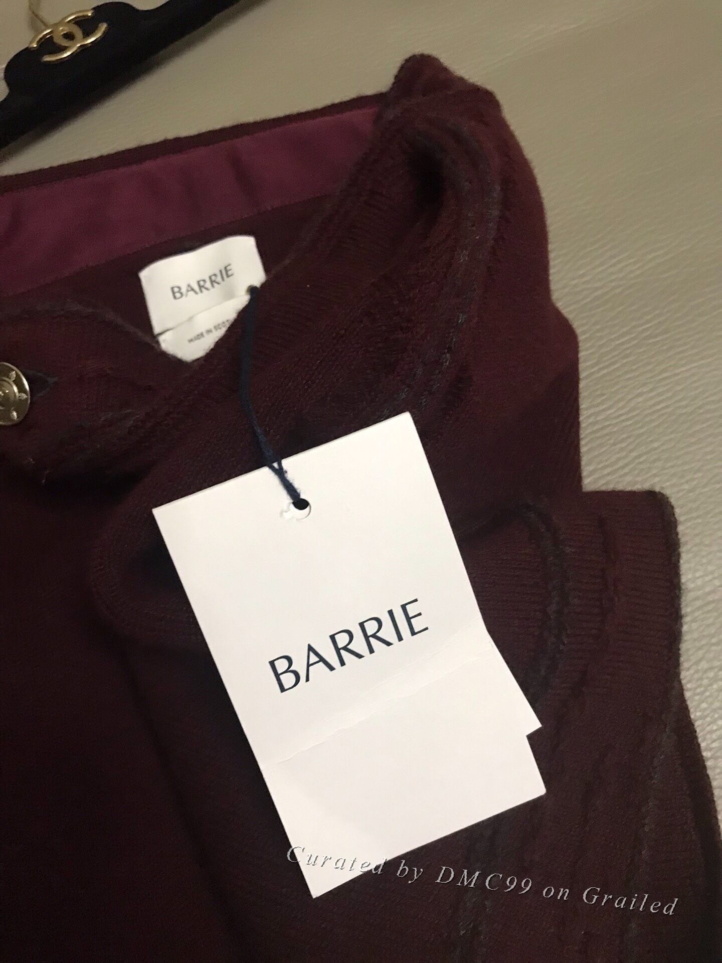Barrie Burgundy Knit Mini Skirt in Red, Women's (Size 27) — image 3 of 6