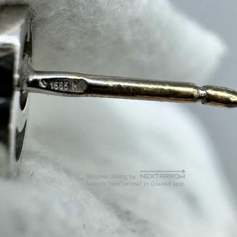 Gucci Gucci 18K White Gold Running Double G Studs Size ONE SIZE - 5 Thumbnail