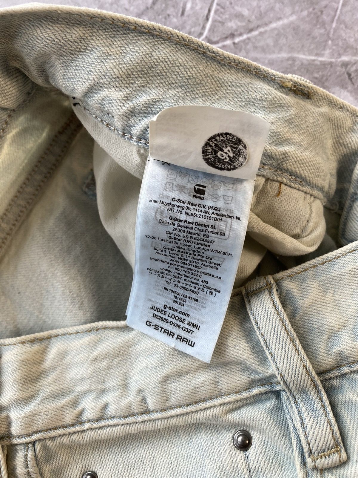 G-Star × Vintage Vintage Y2K G-Star Raw Originals Denim Jeans Size US 32 / EU 48 - 13 Thumbnail