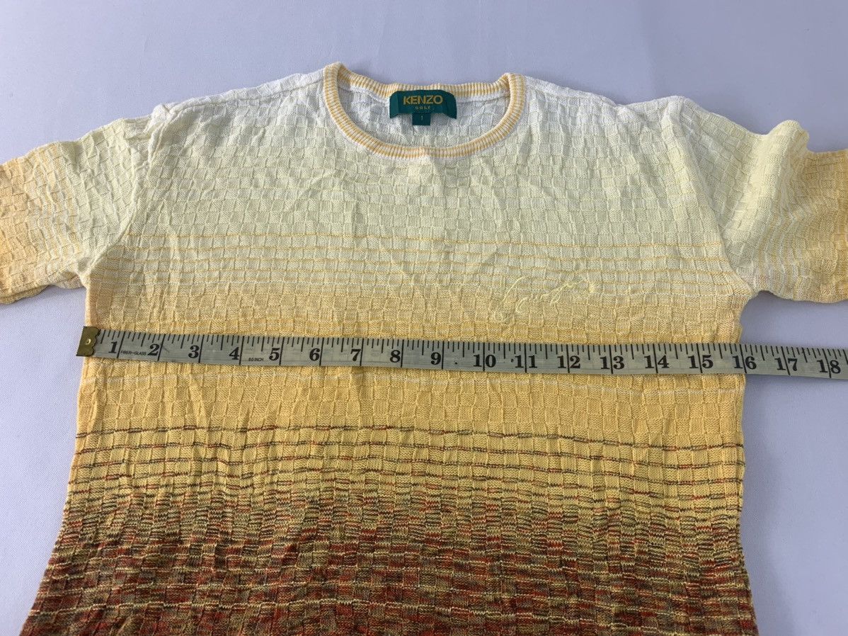 Kenzo 90s Kenzo Golf Knit Multicolour Tee T-shirt Girl Youth Wear Size US S / EU 44-46 / 1 - 8 Thumbnail