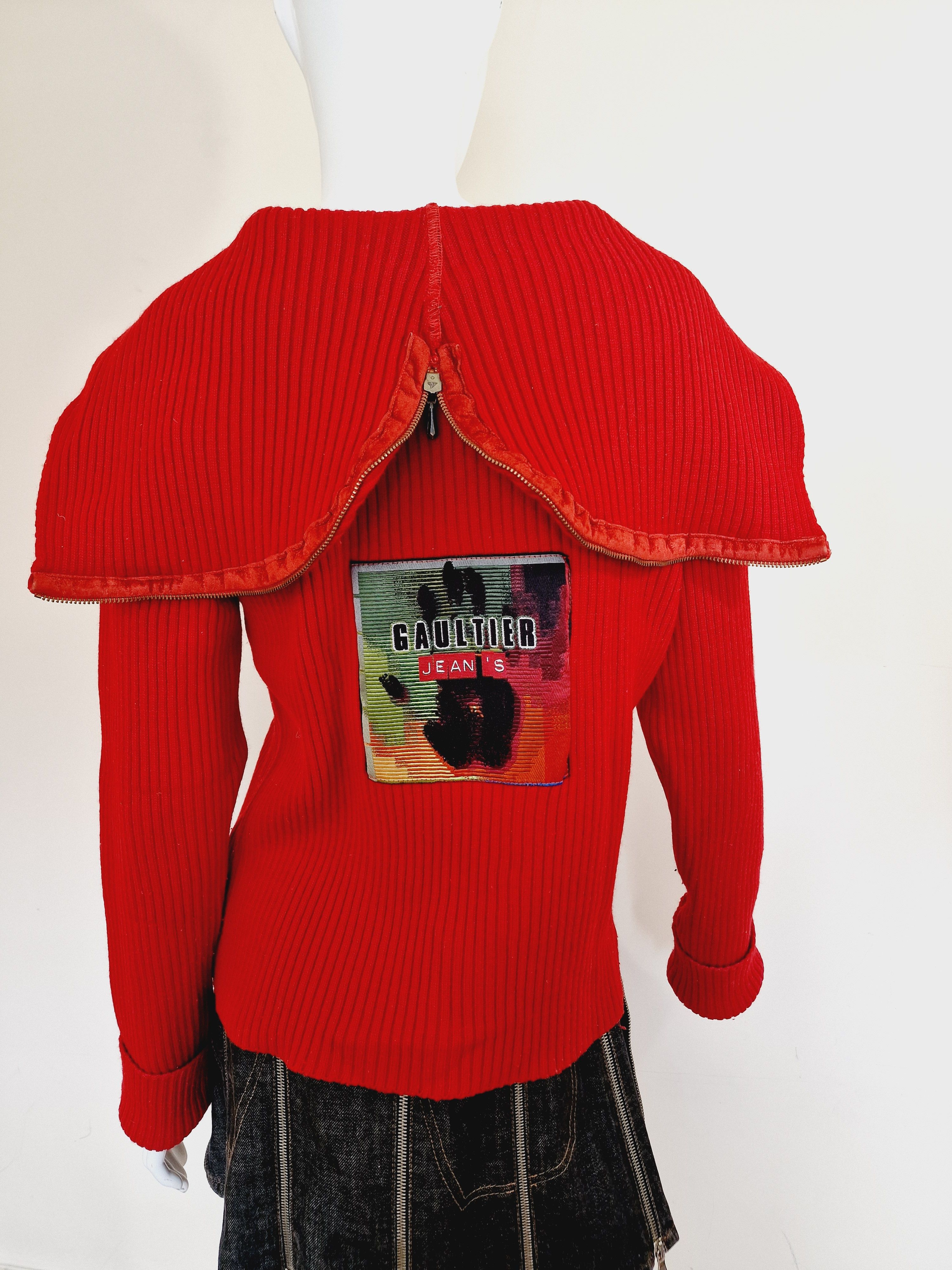 トップス GAULTIER zip knit hoodie GAULTIER zip knit hoodie Jean Paul Gaultier Hoodies for Women