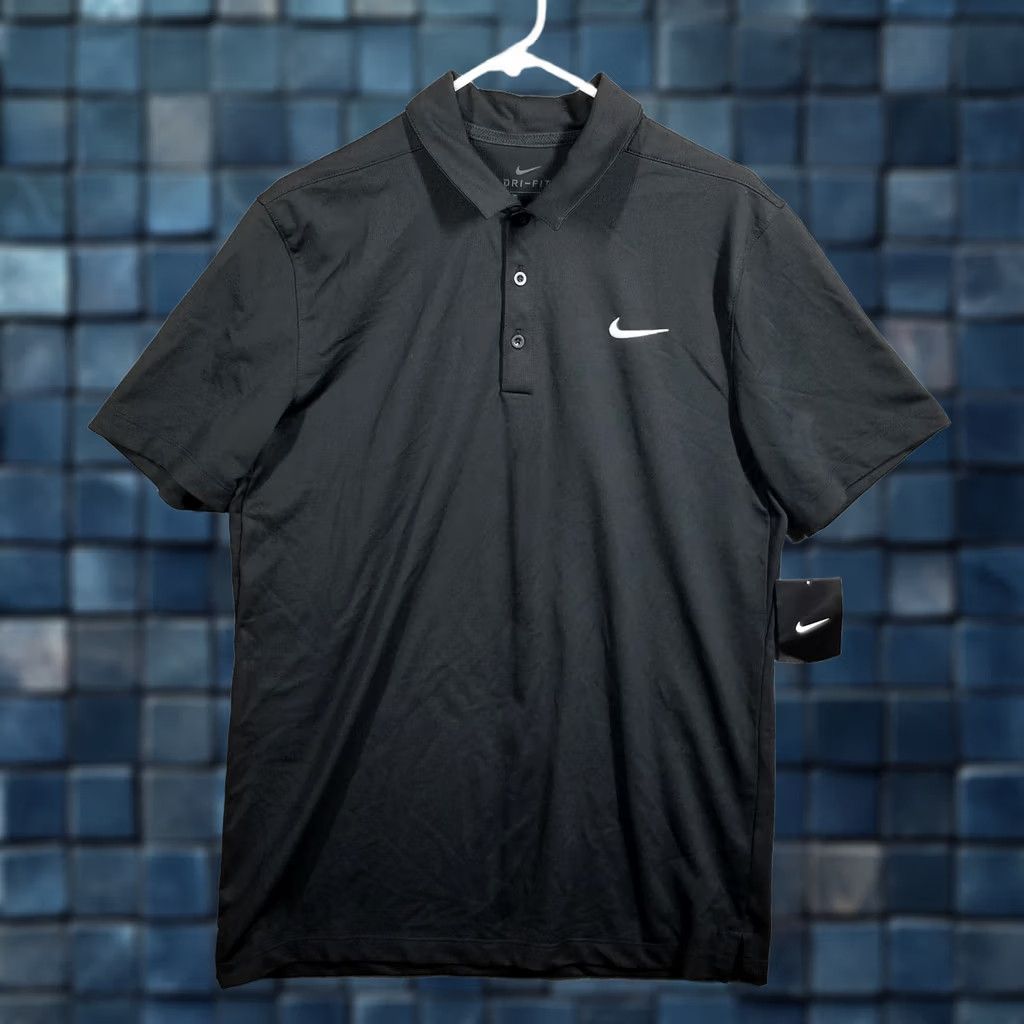 Nike Nike Dri-Fit Polo Shirt Men Medium Black Football Golf Tennis CT4581-010 Size US M / EU 48-50 / 2 - 1 Thumbnail
