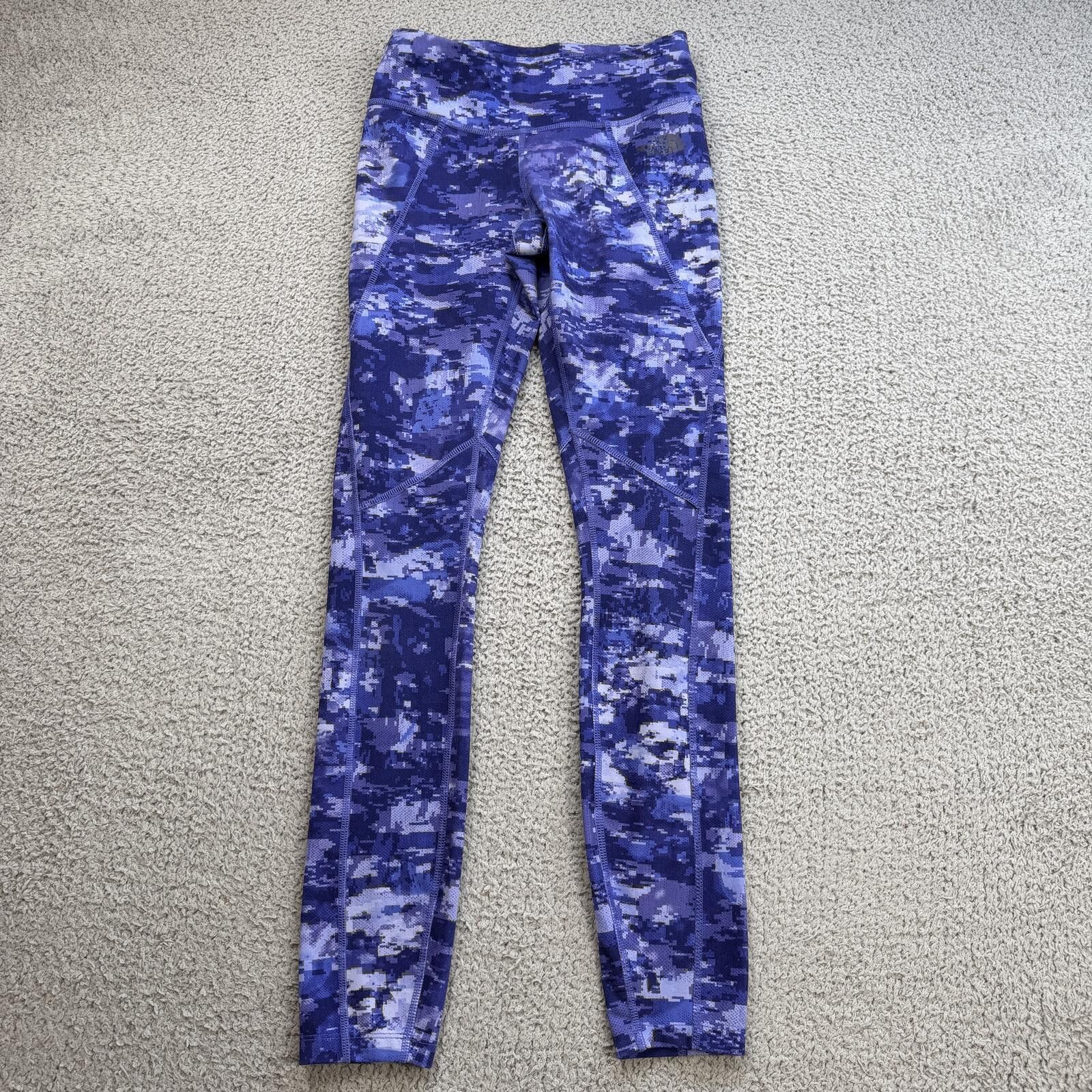 The North Face The North Face Purple Digital Camo Leggings Womens XS Pants Size 26" / US 2 / IT 38 - 1 Thumbnail