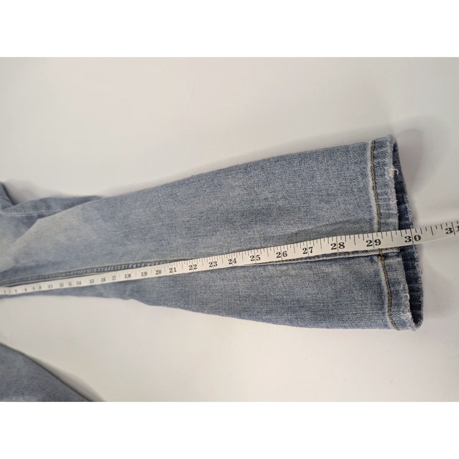 Rsq RSQ Jeans Mens Slim Low Rise 5-Pocket Denim Blue Light Wash Cotton 28x30 London Size US 28 / EU 44 - 6 Thumbnail