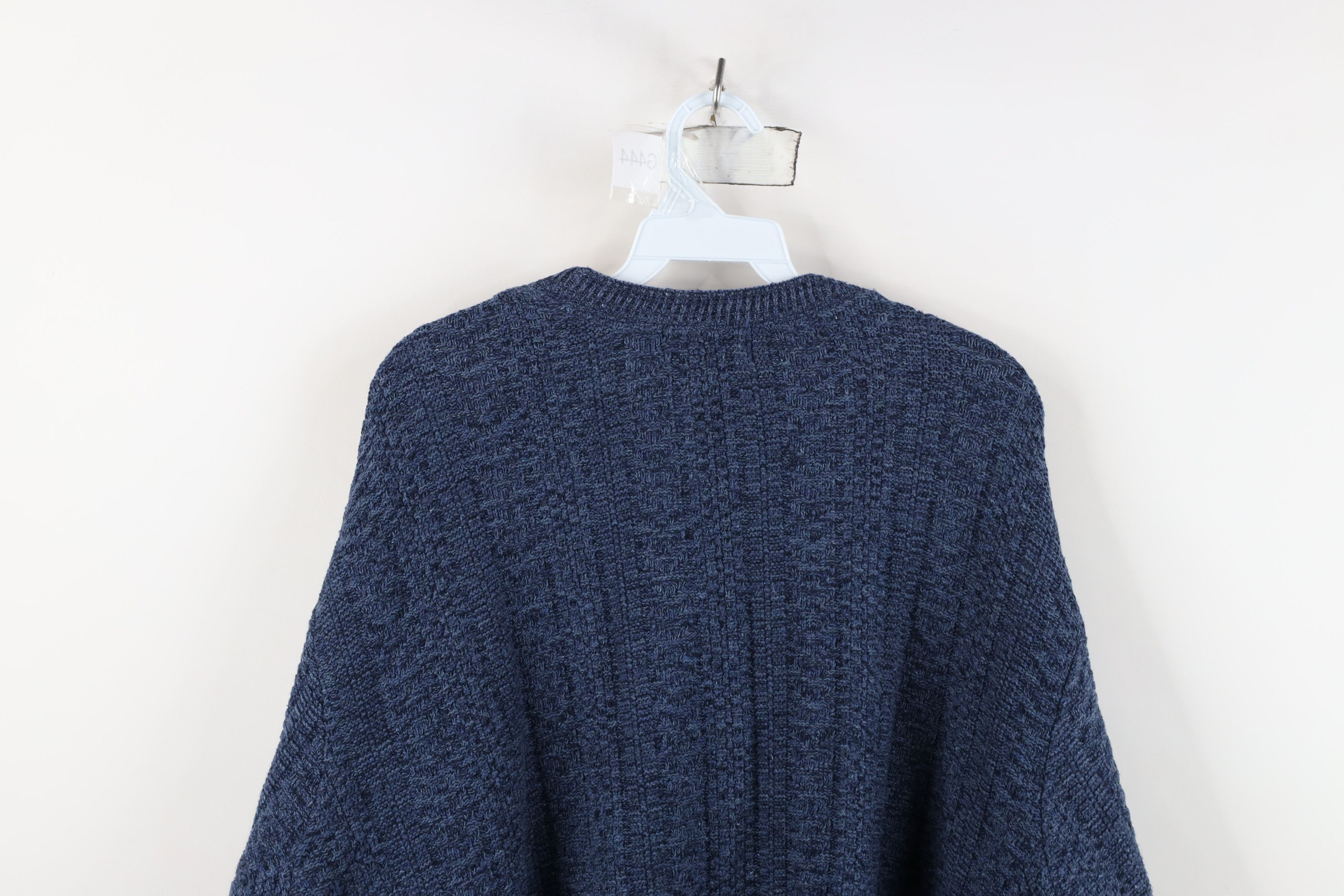 Vintage Vintage 90s Streetwear Framed Textured Knit Crewneck Sweater Size US XL / EU 56 / 4 - 8 Thumbnail