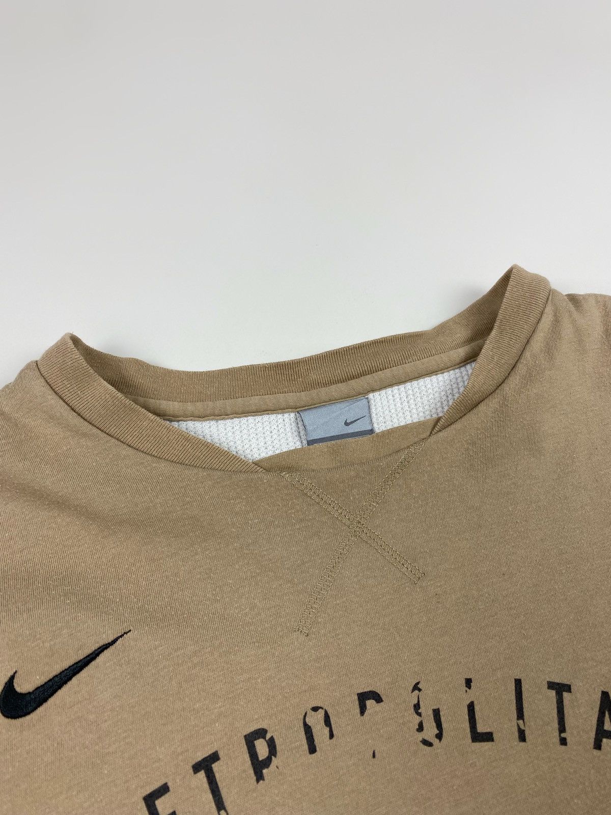 Nike × Vintage 00’s Vintage Nike Layered Metropolitan Oval L/S T-Shirt Size US L / EU 52-54 / 3 - 6 Thumbnail