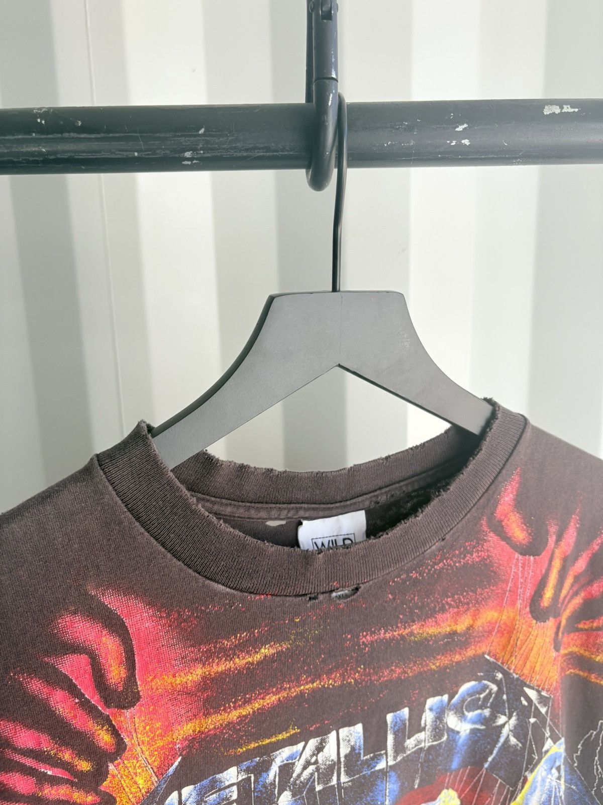 Band Tees Thrashed Metallica AOP Sun Faded Distressed ERD GRUNGE WCC Size US XL / EU 56 / 4 - 4 Thumbnail