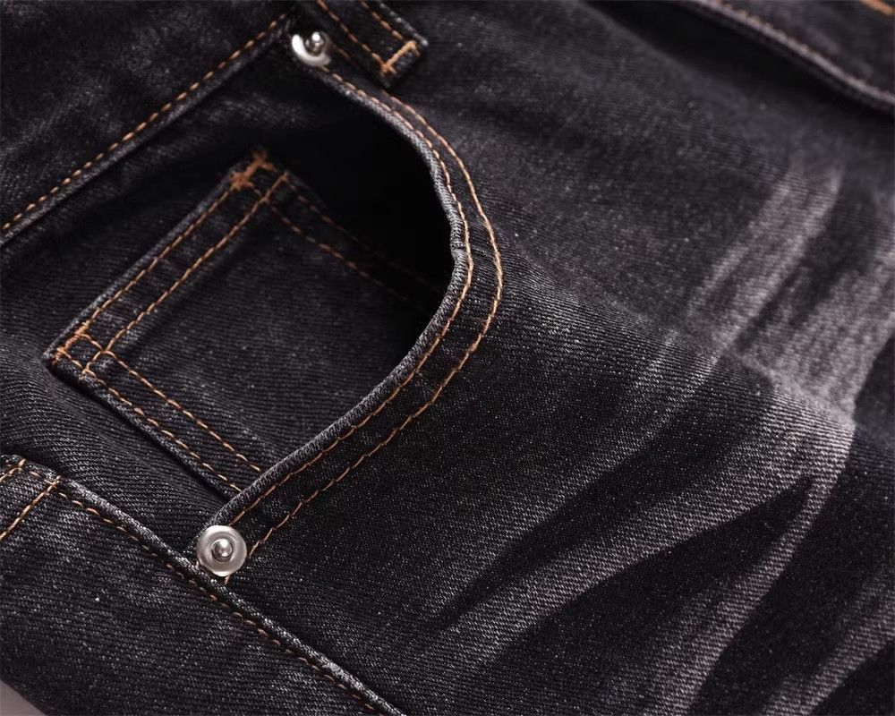 Japanese Brand × Jean Washed embossed straight-leg denim trousers Size US 32 / EU 48 - 5 Thumbnail