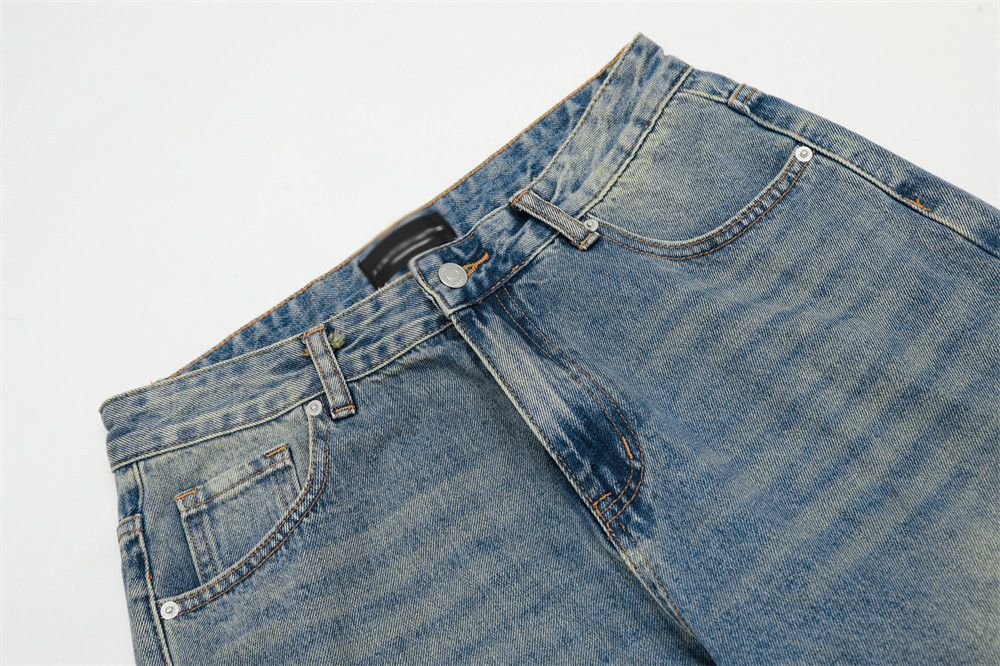 Jean Men's hippie trendy loose washed flared jeans Size US 32 / EU 48 - 3 Thumbnail
