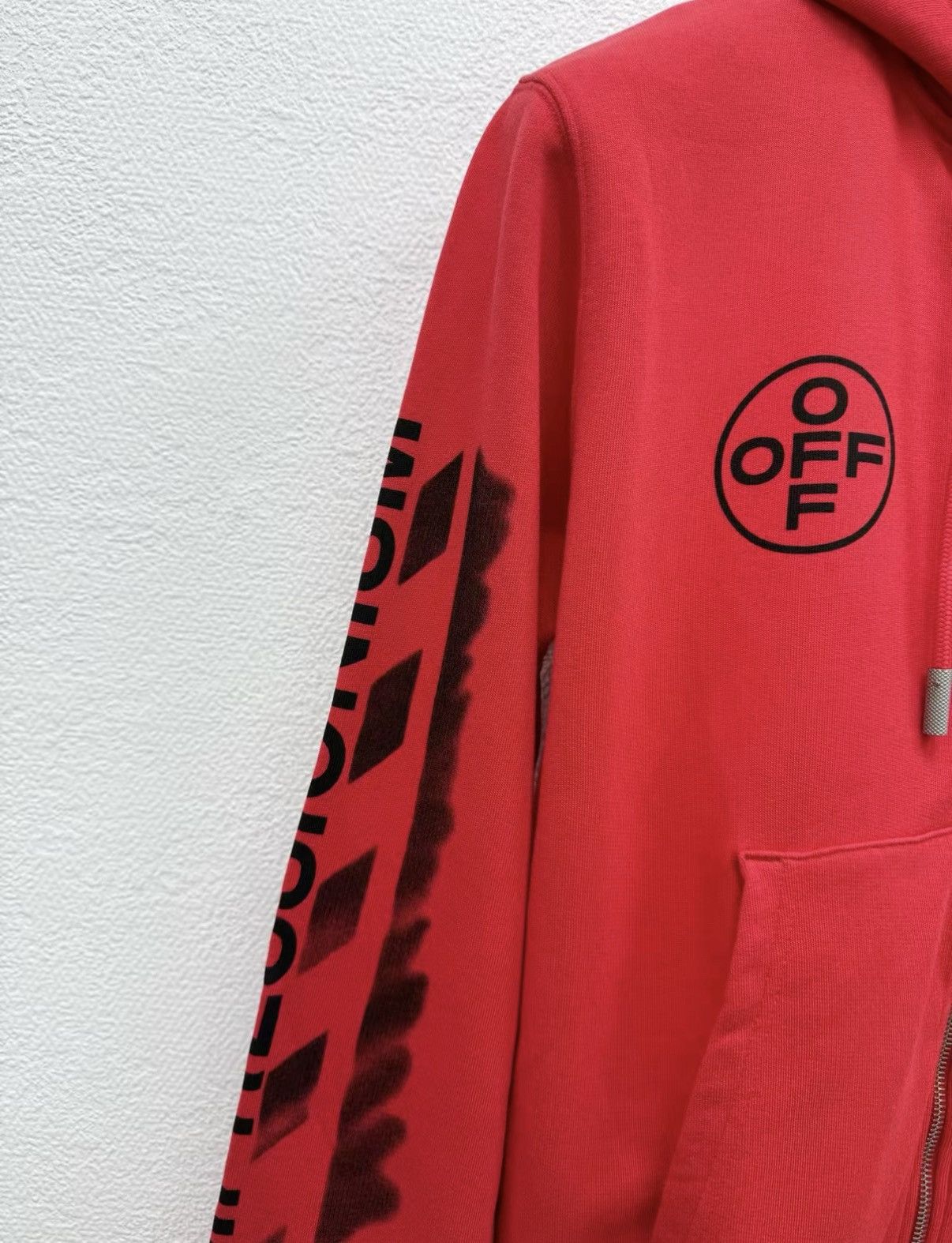 Off-White OFF-WHITE 100% Cotton Zip-Up Hooded Jacket J30 Size US S / EU 44-46 / 1 - 3 Thumbnail