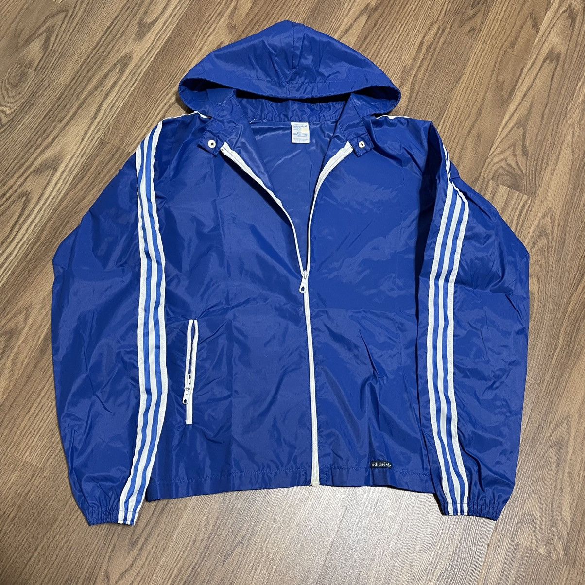 Adidas Vintage 70s 80’s Adidas Windbreaker Jacket Mens M Size US M / EU 48-50 / 2 - 1 Thumbnail