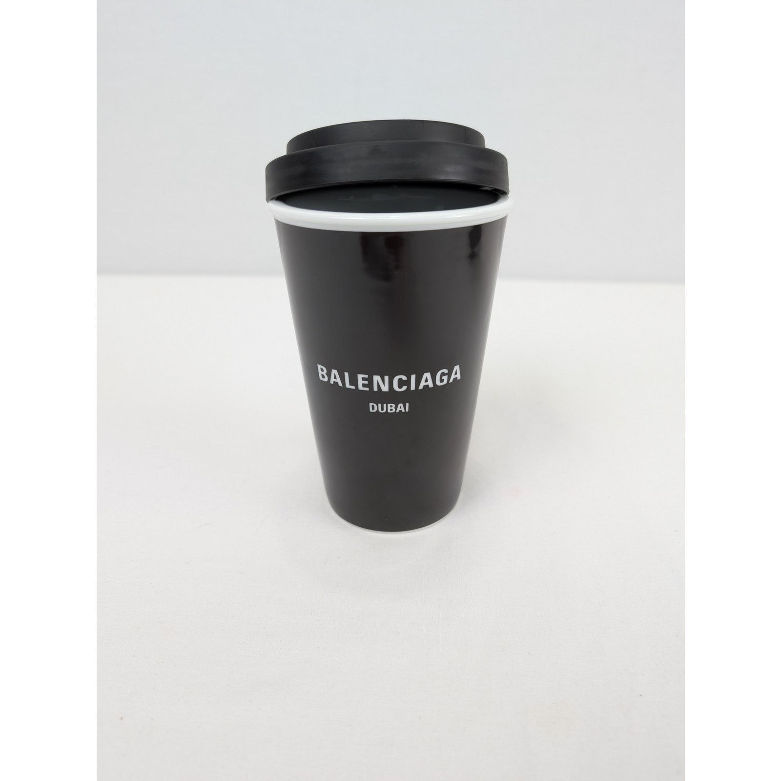 Balenciaga o1rshd1 Q:3 / Size: OS / Dubai Porcelain Coffee Cup in Black Size ONE SIZE - 5 Thumbnail