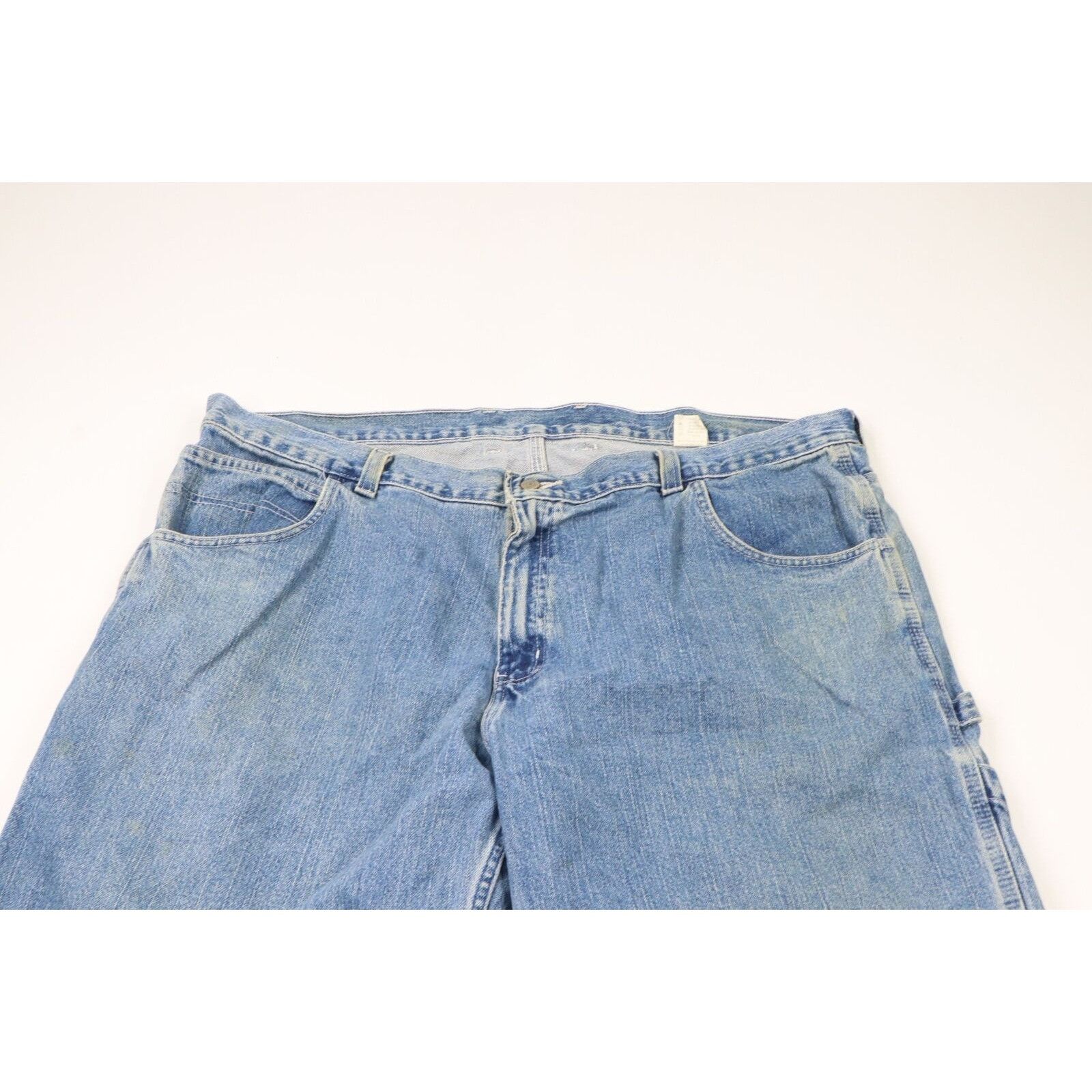 Vintage Vintage 90s Streetwear Thrashed Wide Leg Baggy Jeans Size 44 - 2 Thumbnail