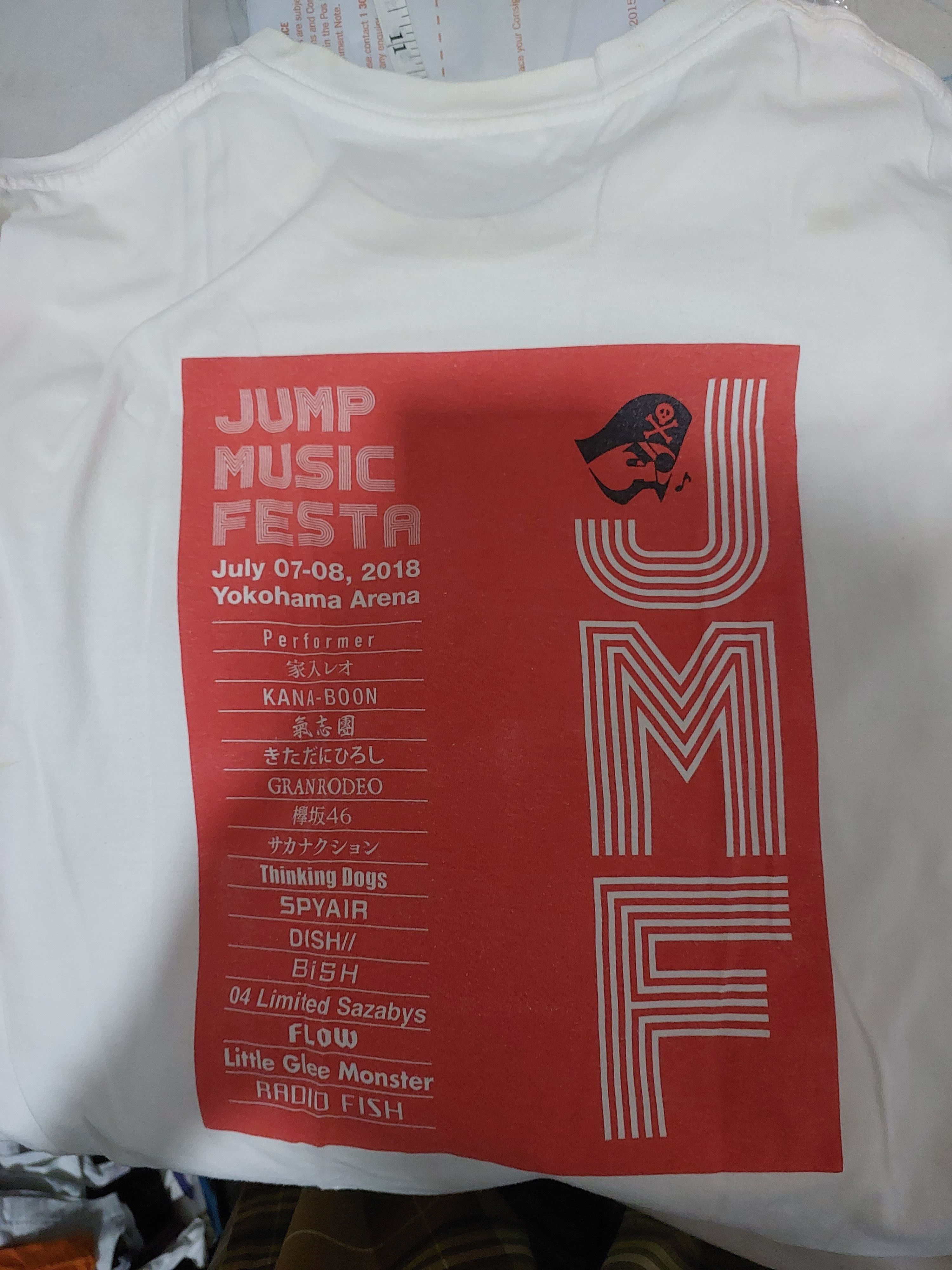 Anime × Cartoon Network × Japanese Brand BUNDLE OF 5 JUMP MUSIC FESTA 2018 ANIME EVENT T SHIRT Size US L / EU 52-54 / 3 - 7 Thumbnail