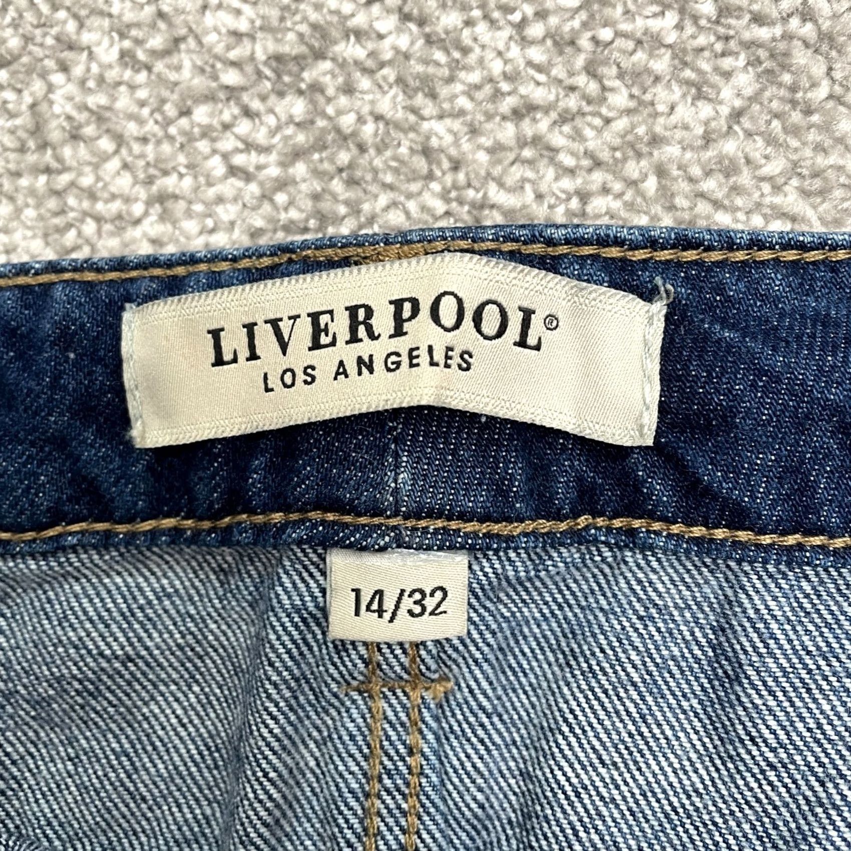 Denime Liverpool Denim Mini Skirt Womens 14/32 Blue Cotton Casual Streetwear Short Size 36" / US 14 / IT 50 - 7 Thumbnail
