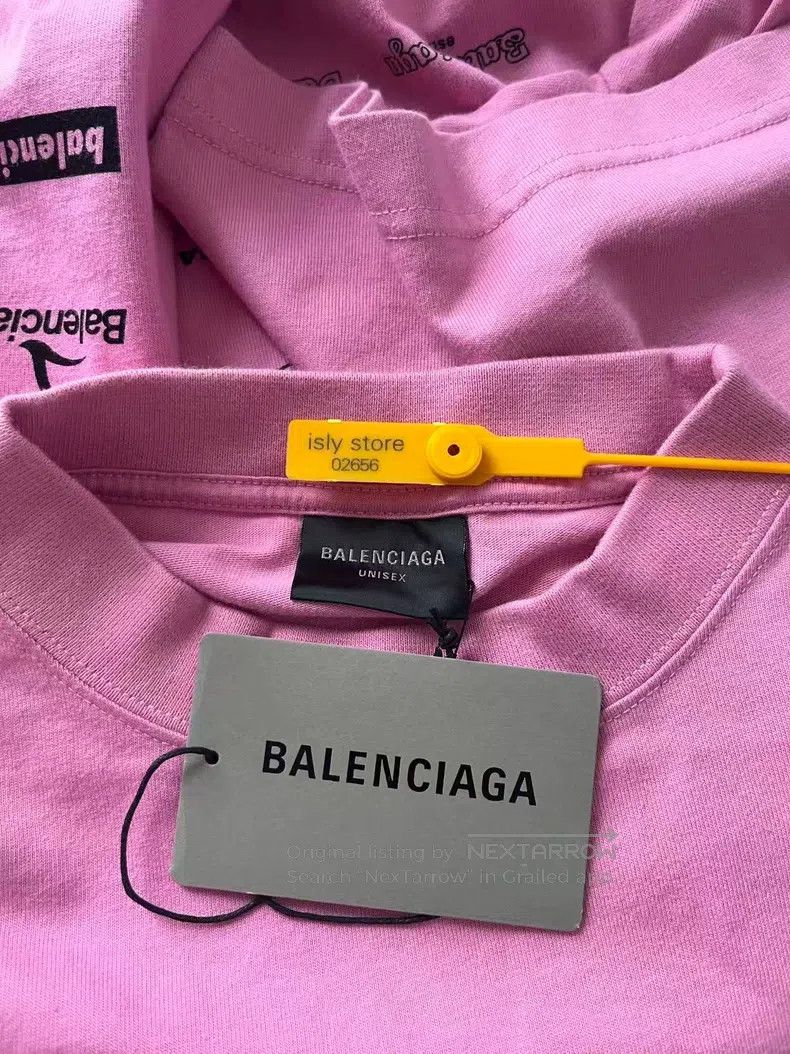 Balenciaga Balenciaga Letter Logo Printed Round Neck Pullover Short S Size US S / EU 44-46 / 1 - 4 Thumbnail