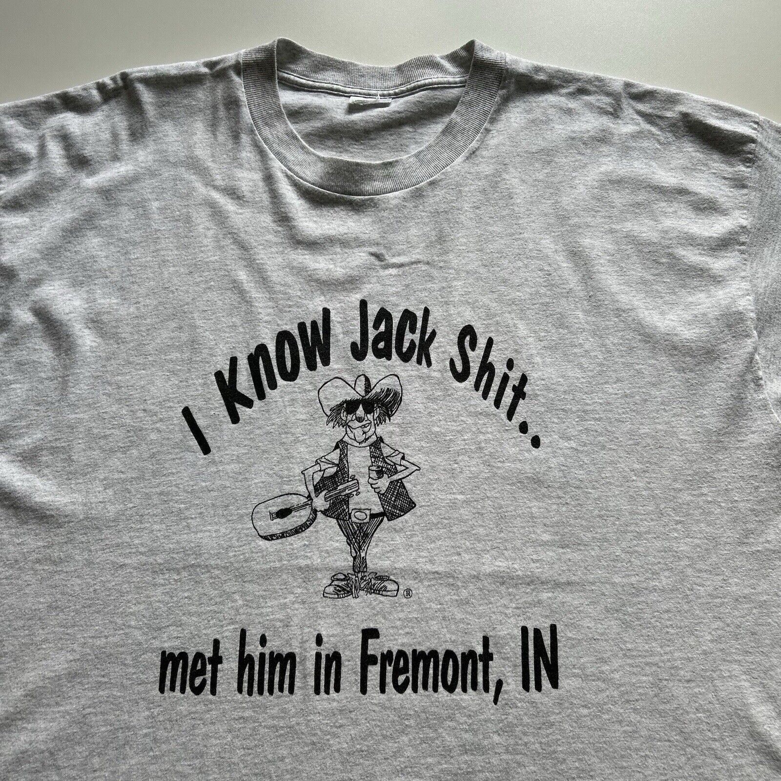 Vintage Vintage Y2K I Know Jack Shit T Shirt XXL Funny Art Graphic Size US XXL / EU 58 / 5 - 2 Thumbnail