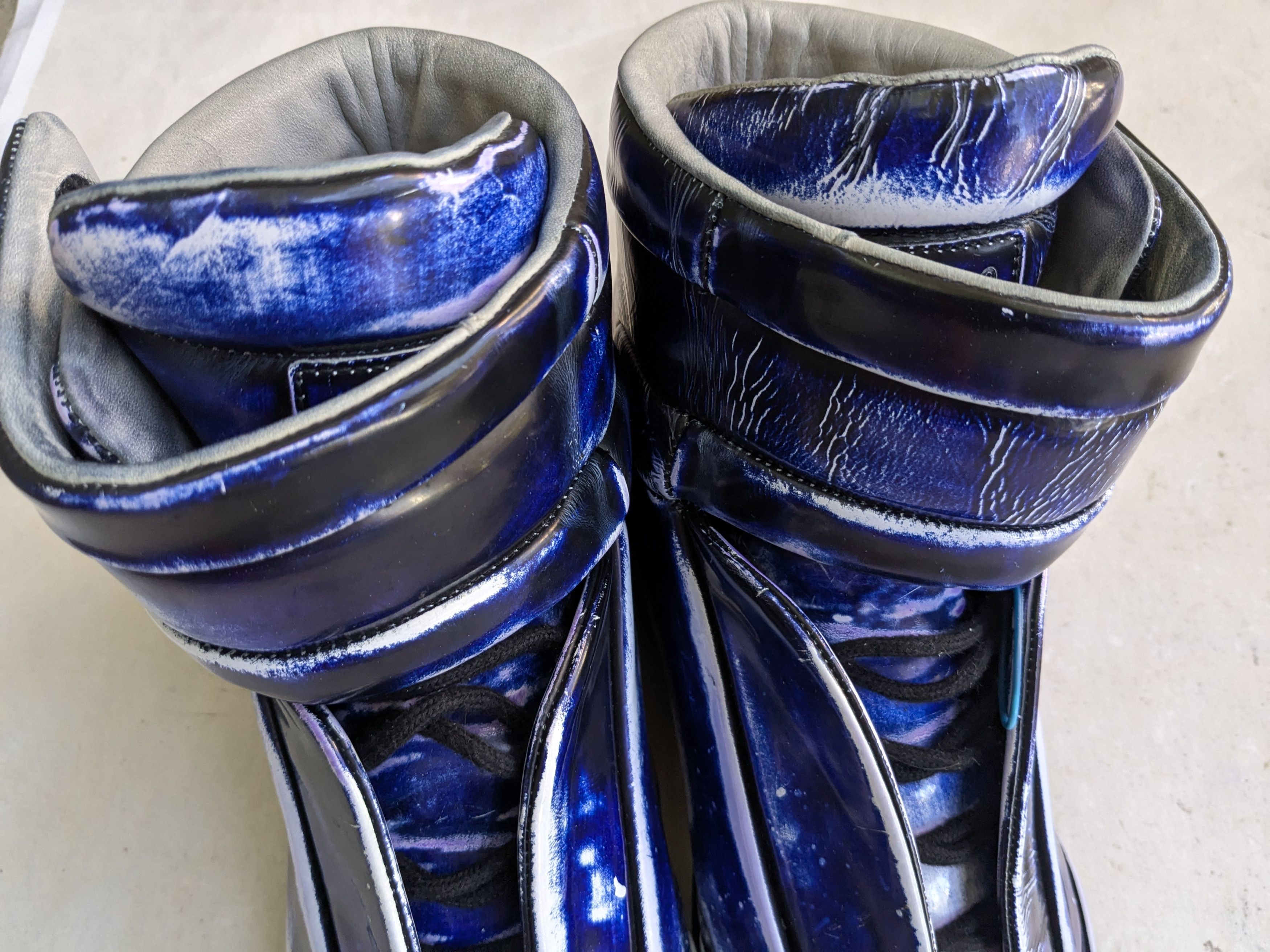 Maison Margiela Maison Margiela Future Blue Black 12 45 Leather High Tops Size US 11 / EU 44 - 4 Thumbnail
