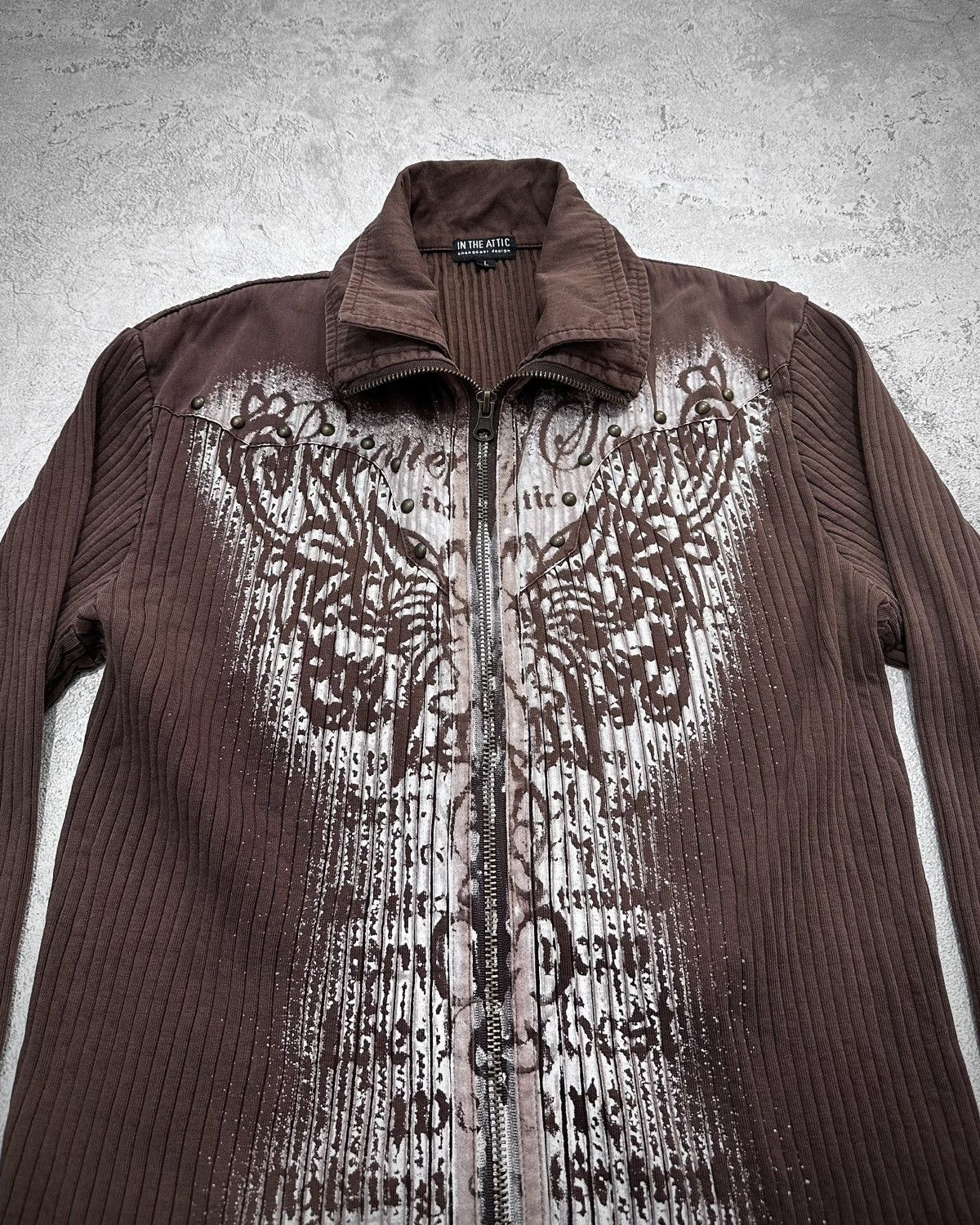 In The Attic 2000s In The Attic Studded Pleated Zip If6was9 Lgb Style Size US M / EU 48-50 / 2 - 2 Thumbnail