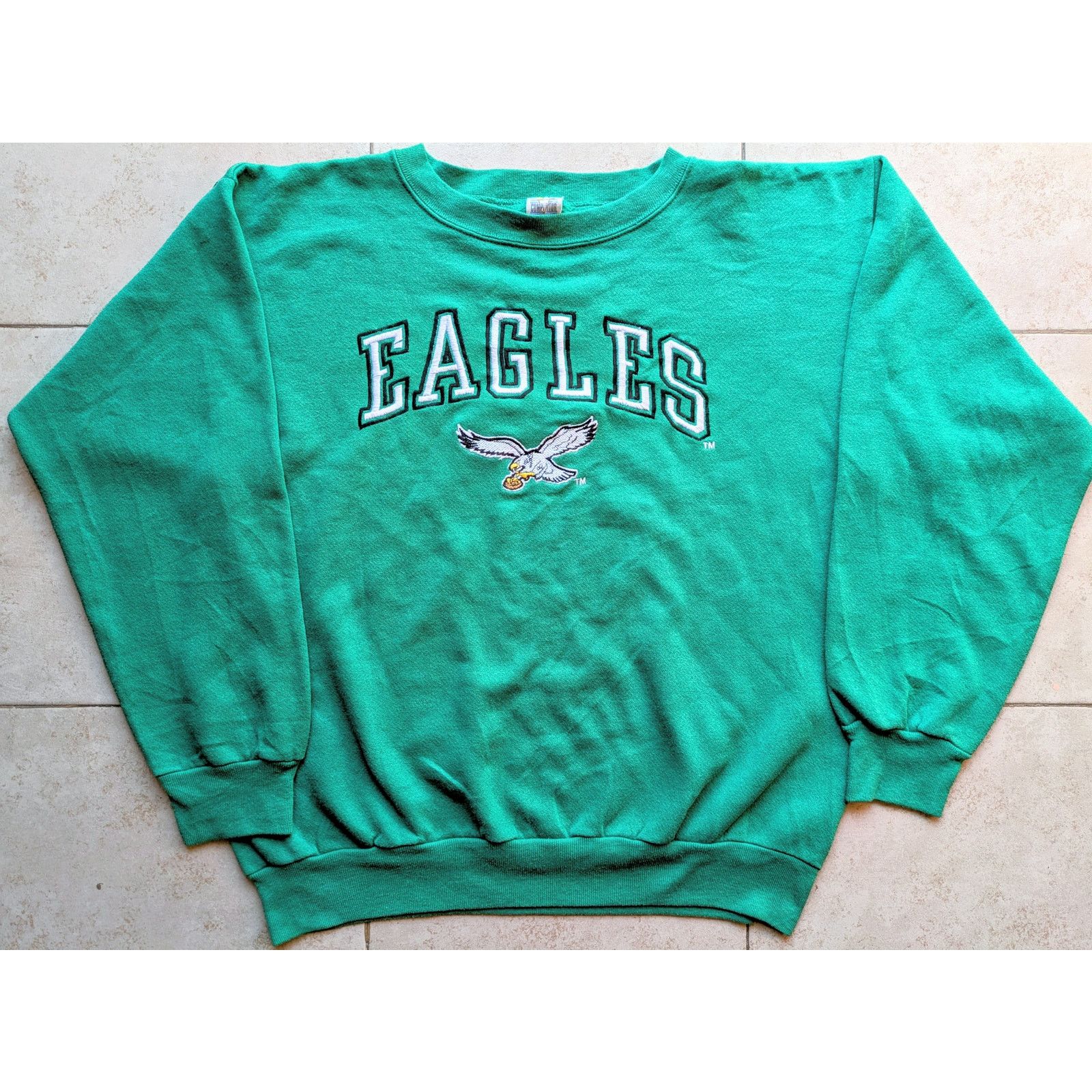 NFL Philadelphia Eagles 90s COMPETITOR crewneck kelly NFL vtg Size US L / EU 52-54 / 3 - 2 Thumbnail